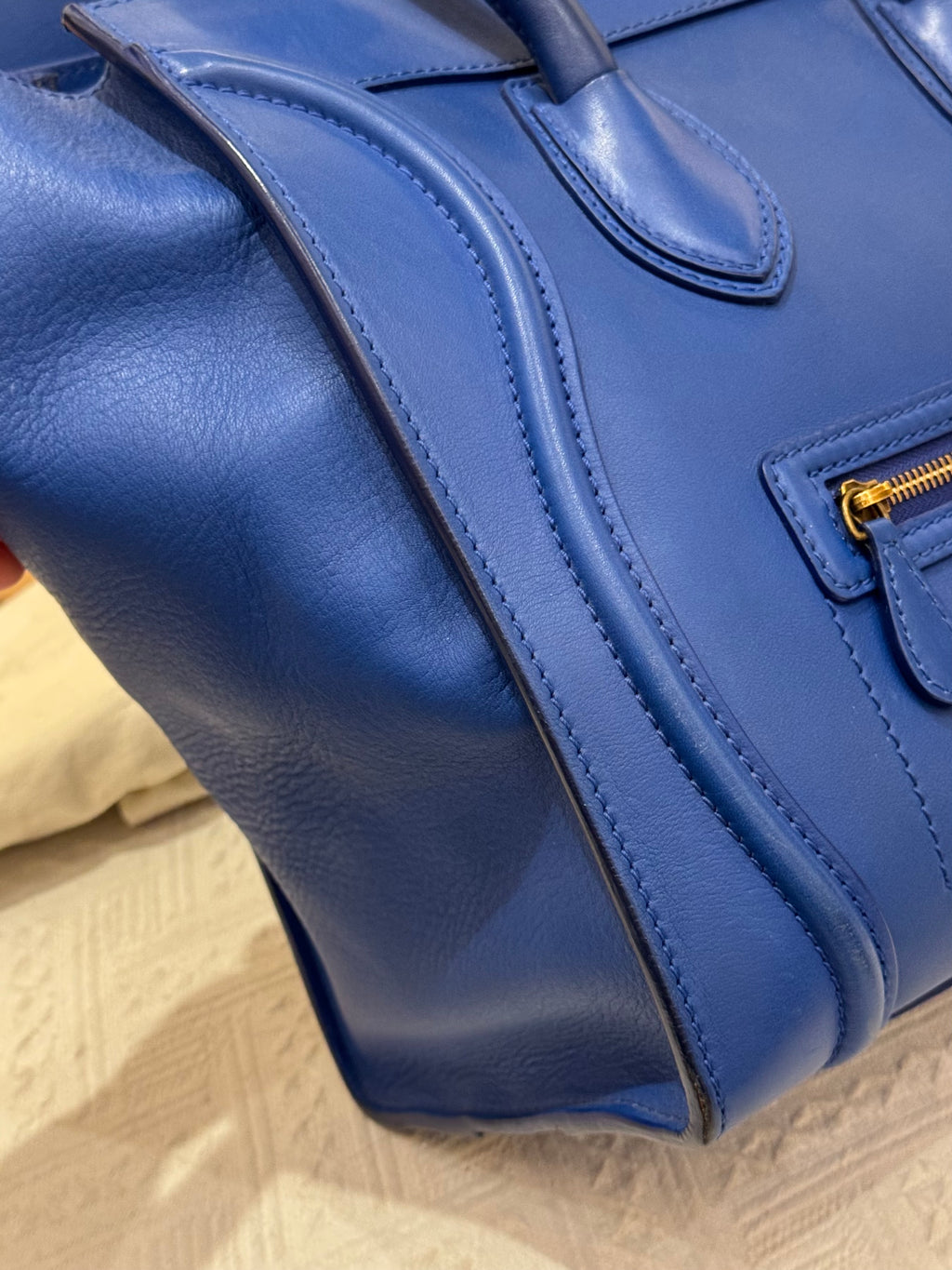 Celine Mini Luggage Blue