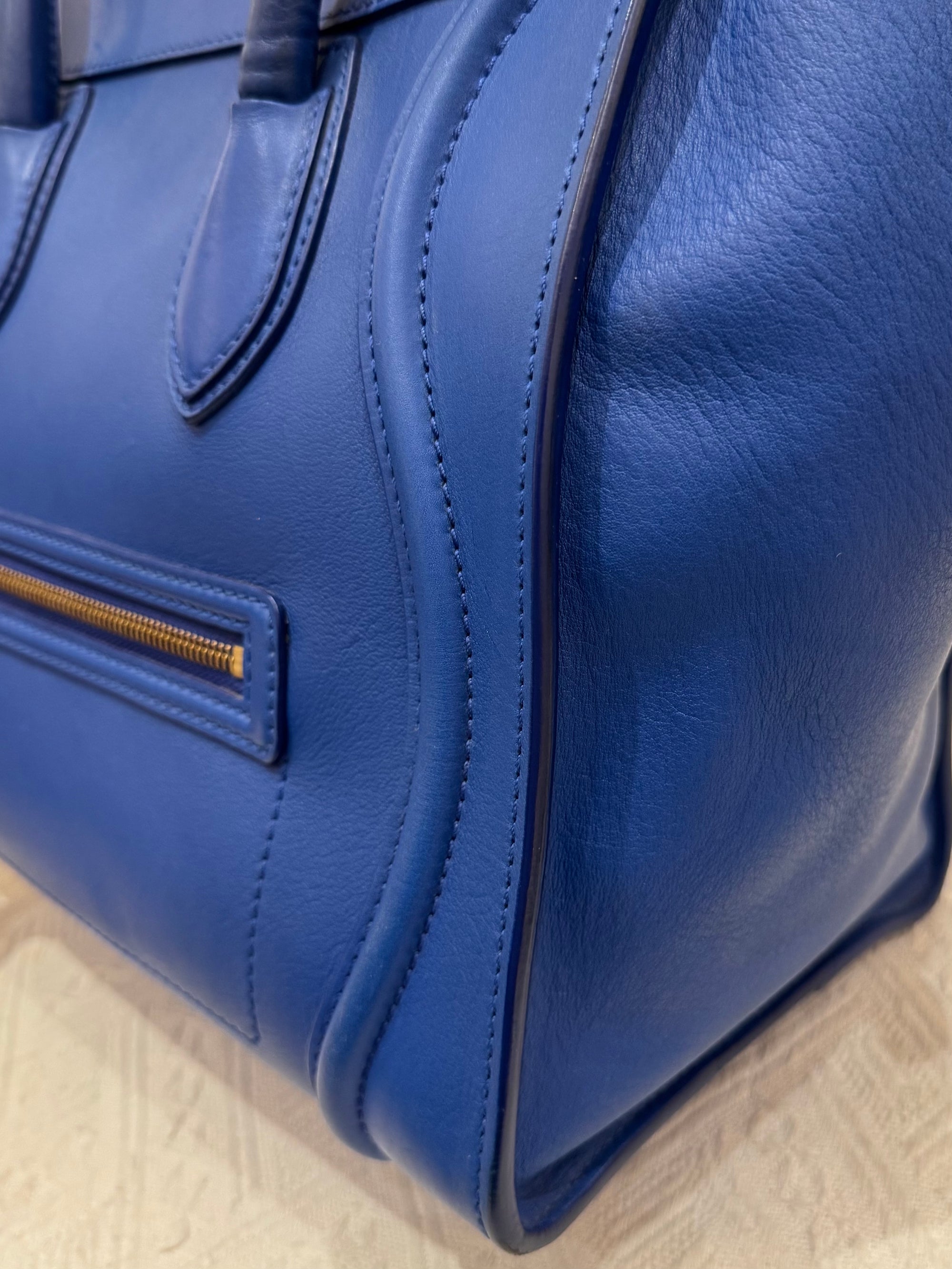 Celine Mini Luggage Blue