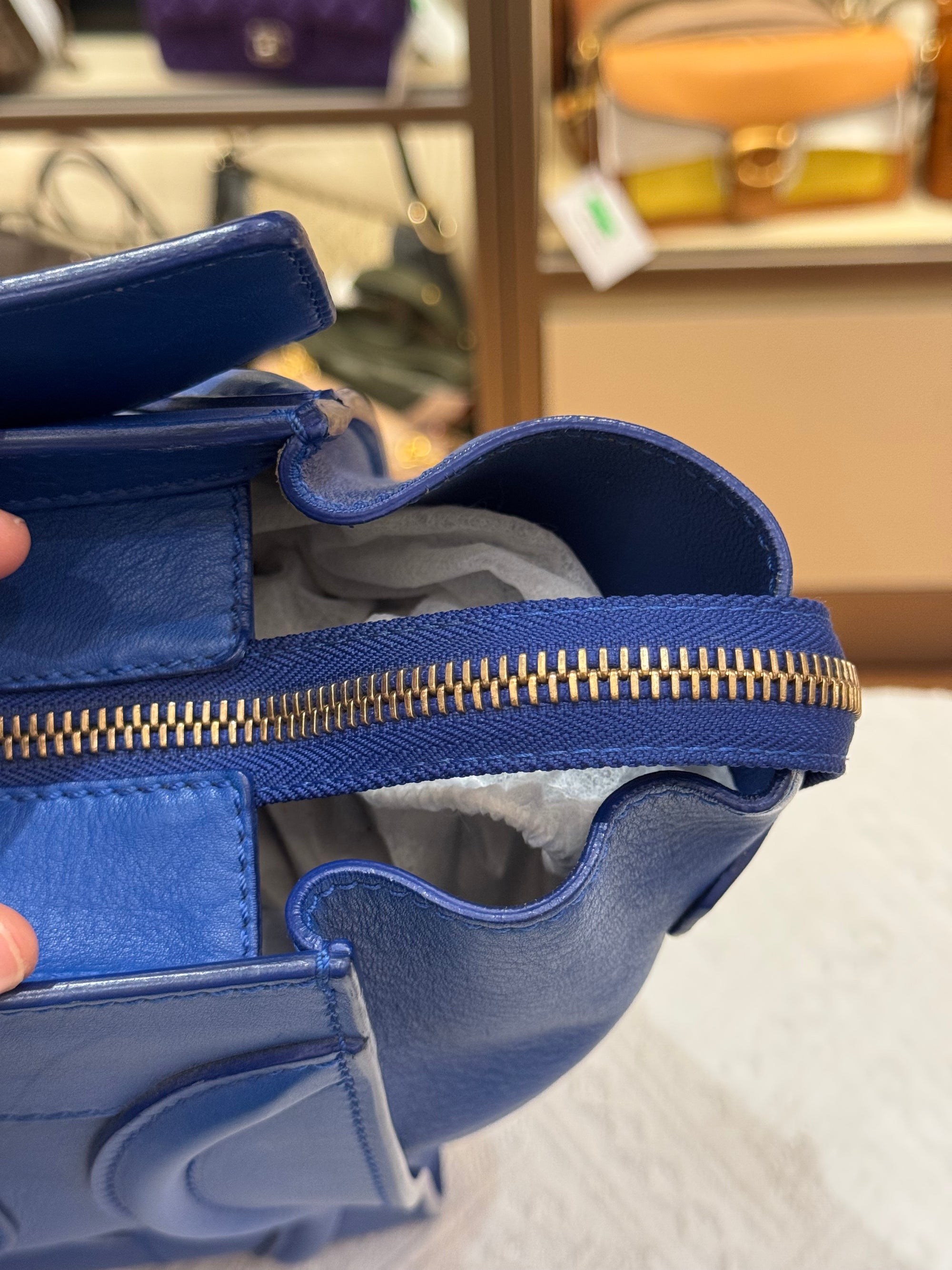 Celine Mini Luggage Blue