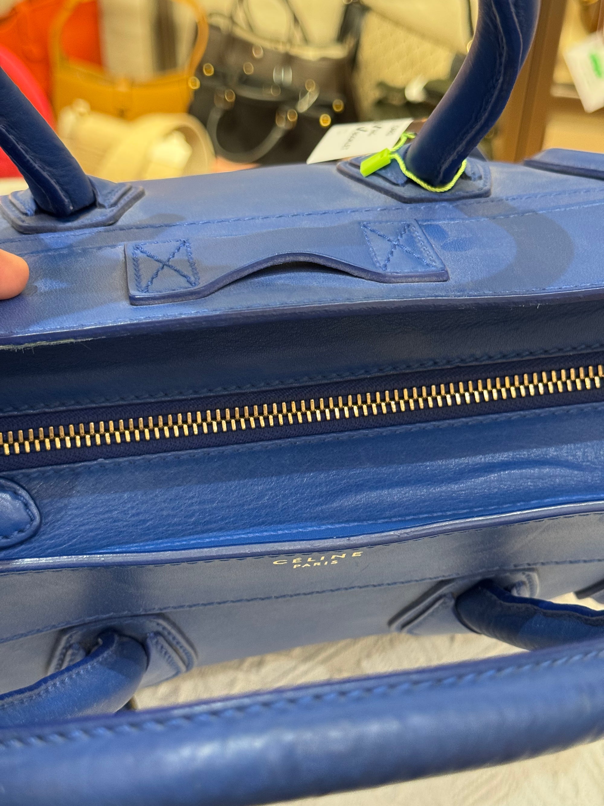 Celine Mini Luggage Blue