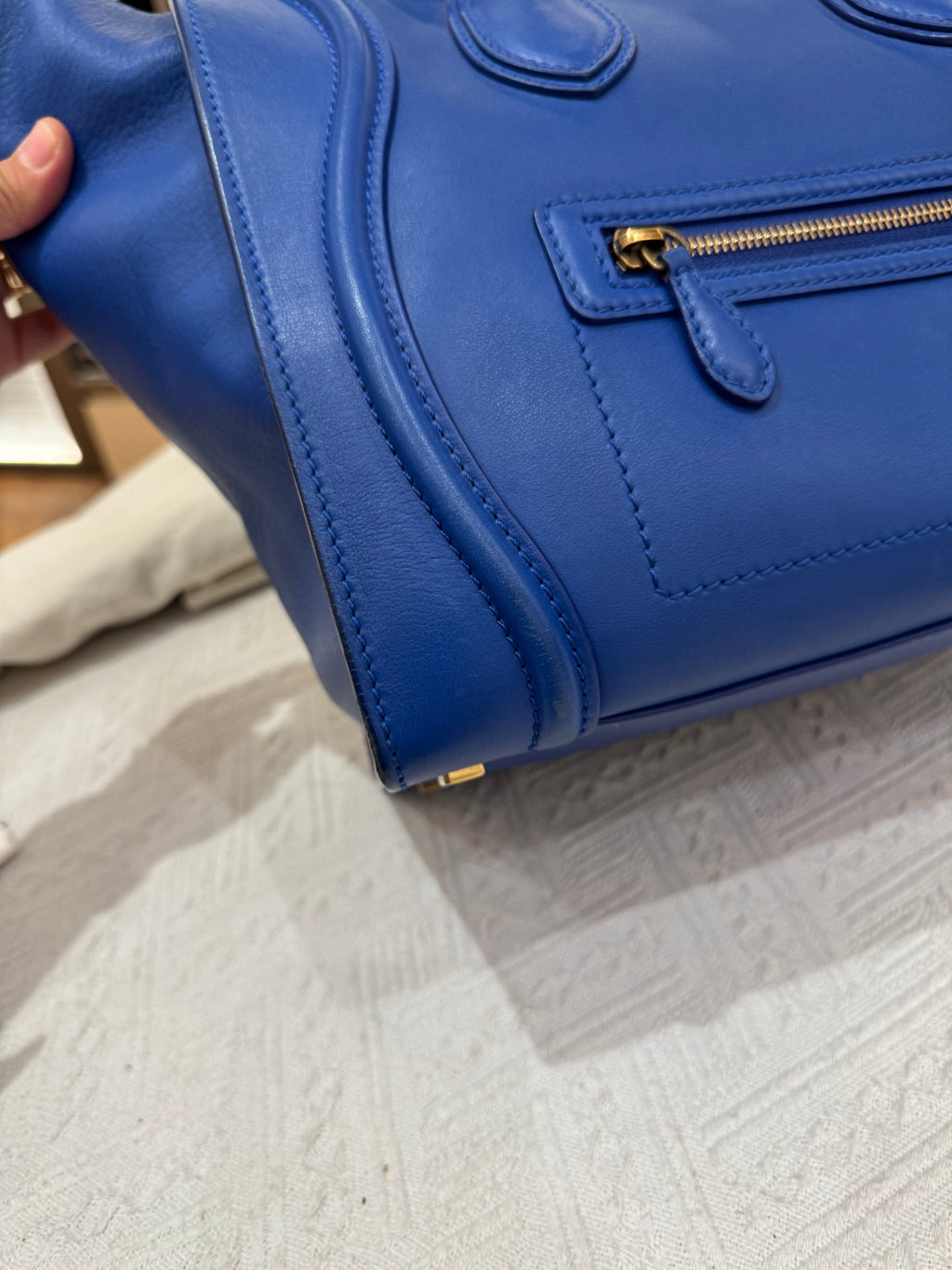 Celine Mini Luggage Blue