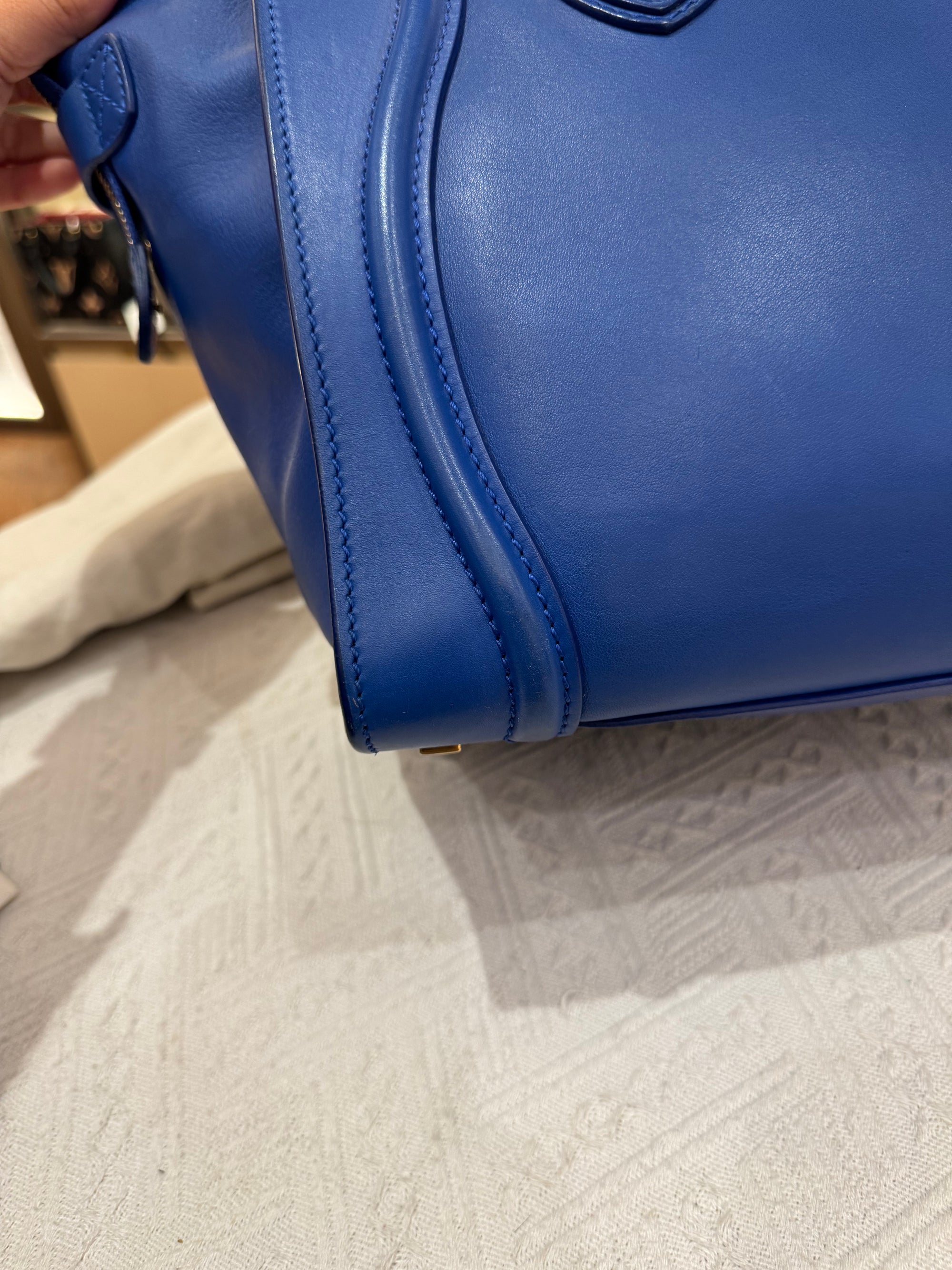Celine Mini Luggage Blue