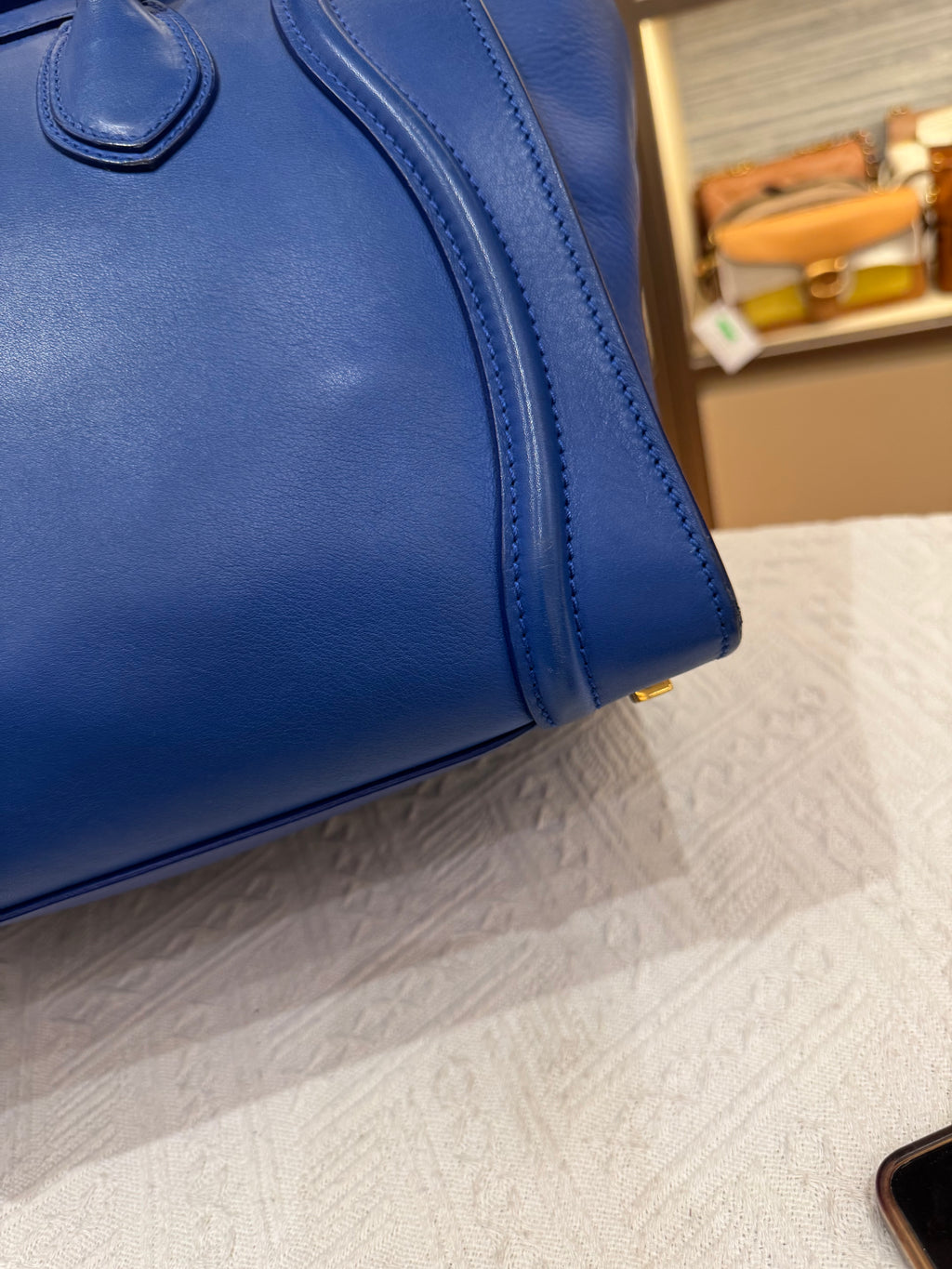 Celine Mini Luggage Blue