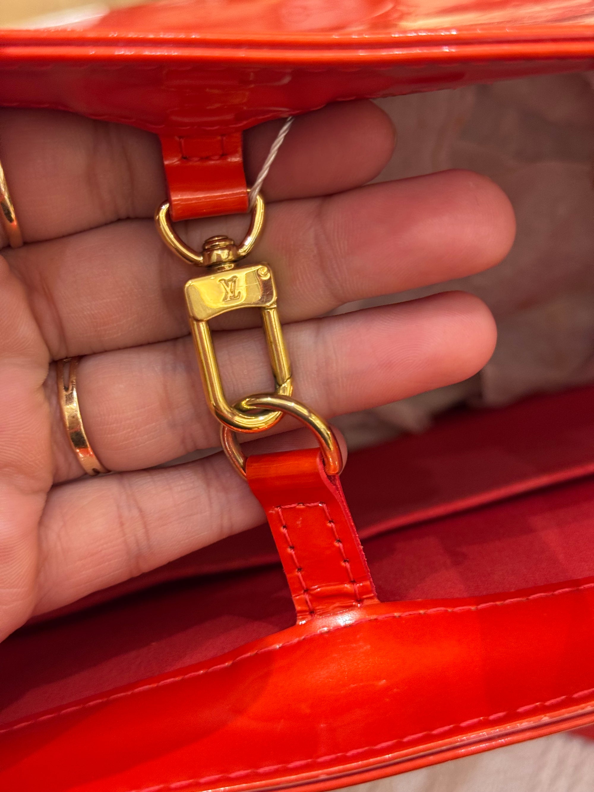 Louis Vuitton Avalon Patent Orange