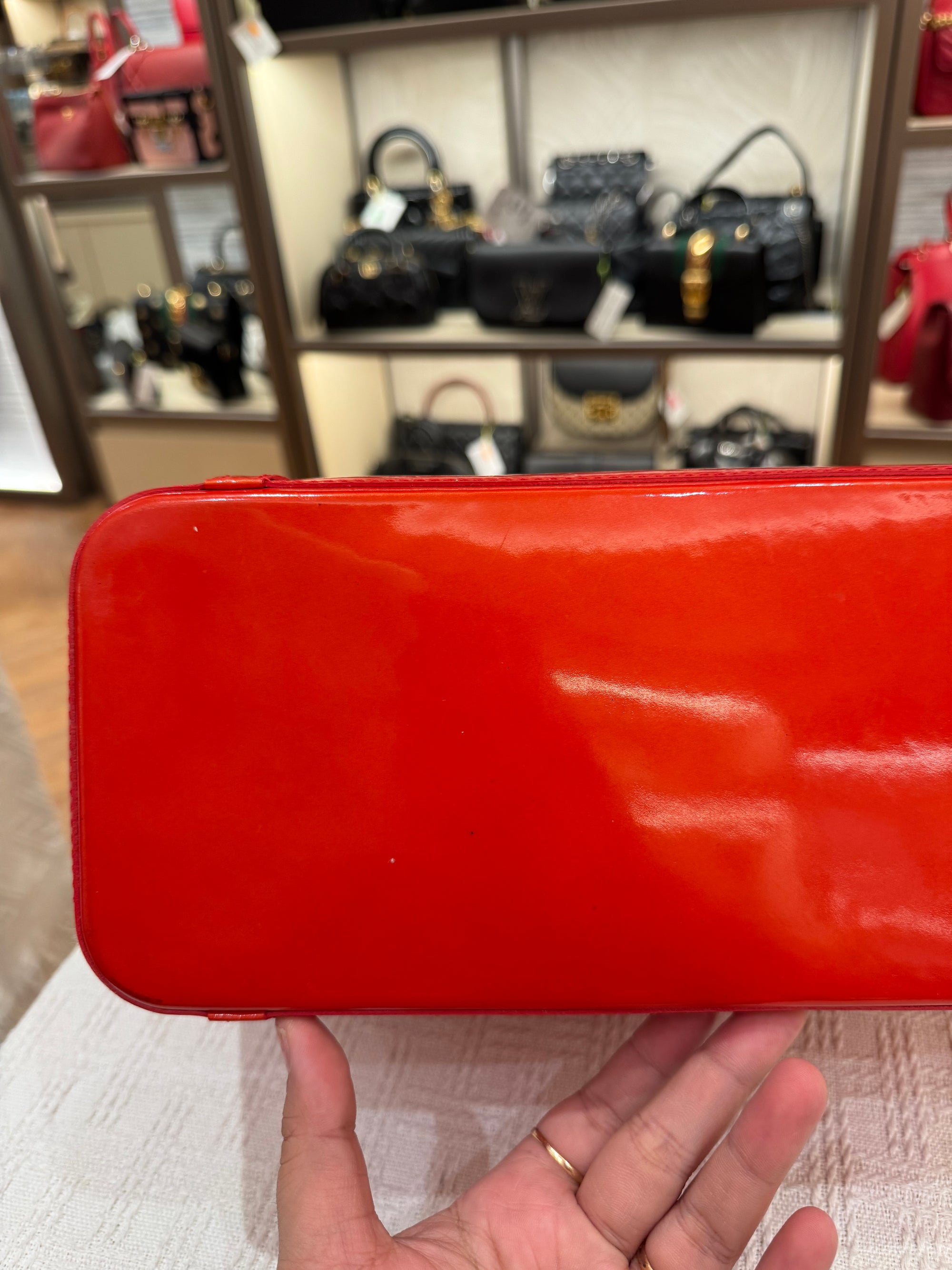Louis Vuitton Avalon Patent Orange