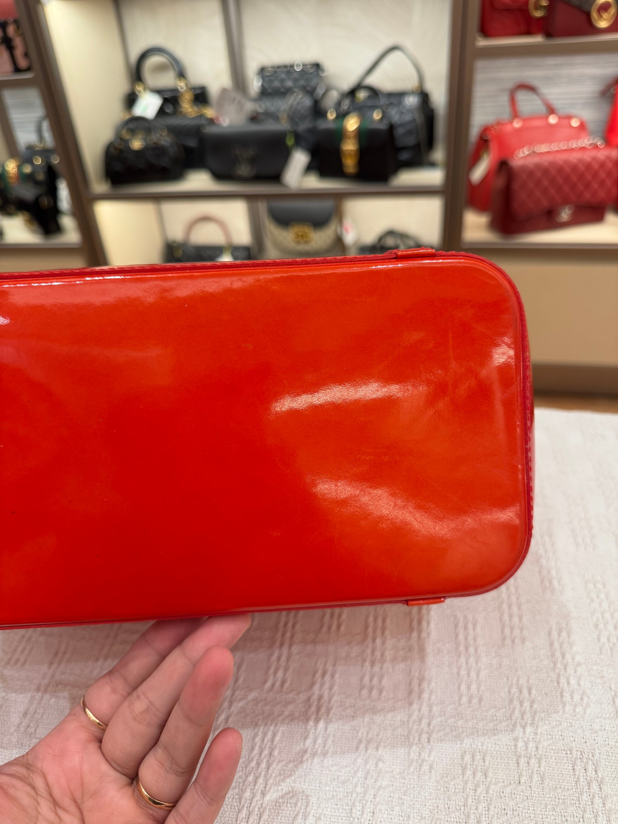 Louis Vuitton Avalon Patent Orange