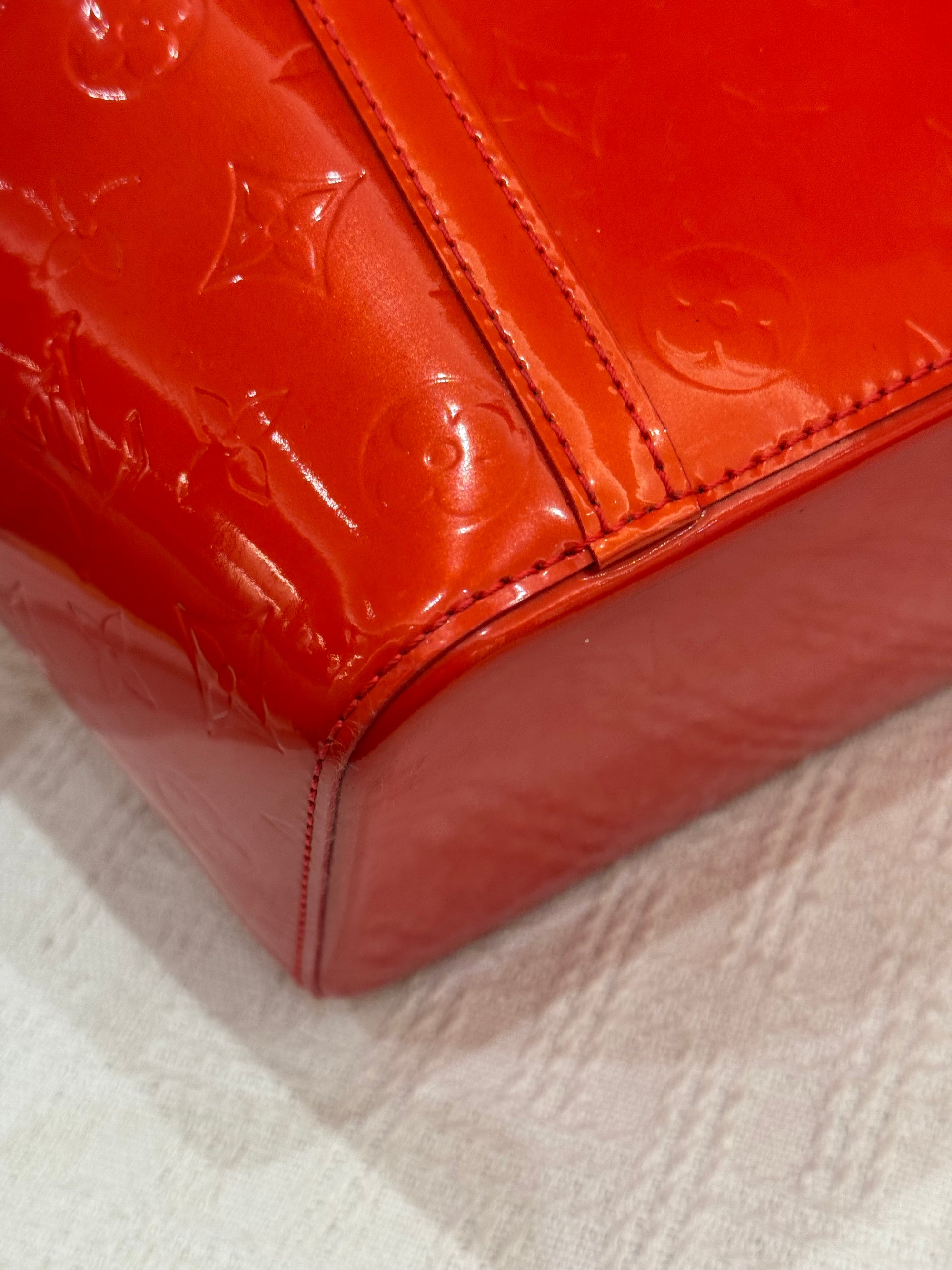 Louis Vuitton Avalon Patent Orange