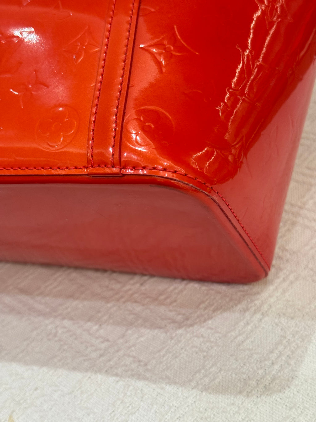 Louis Vuitton Avalon Patent Orange