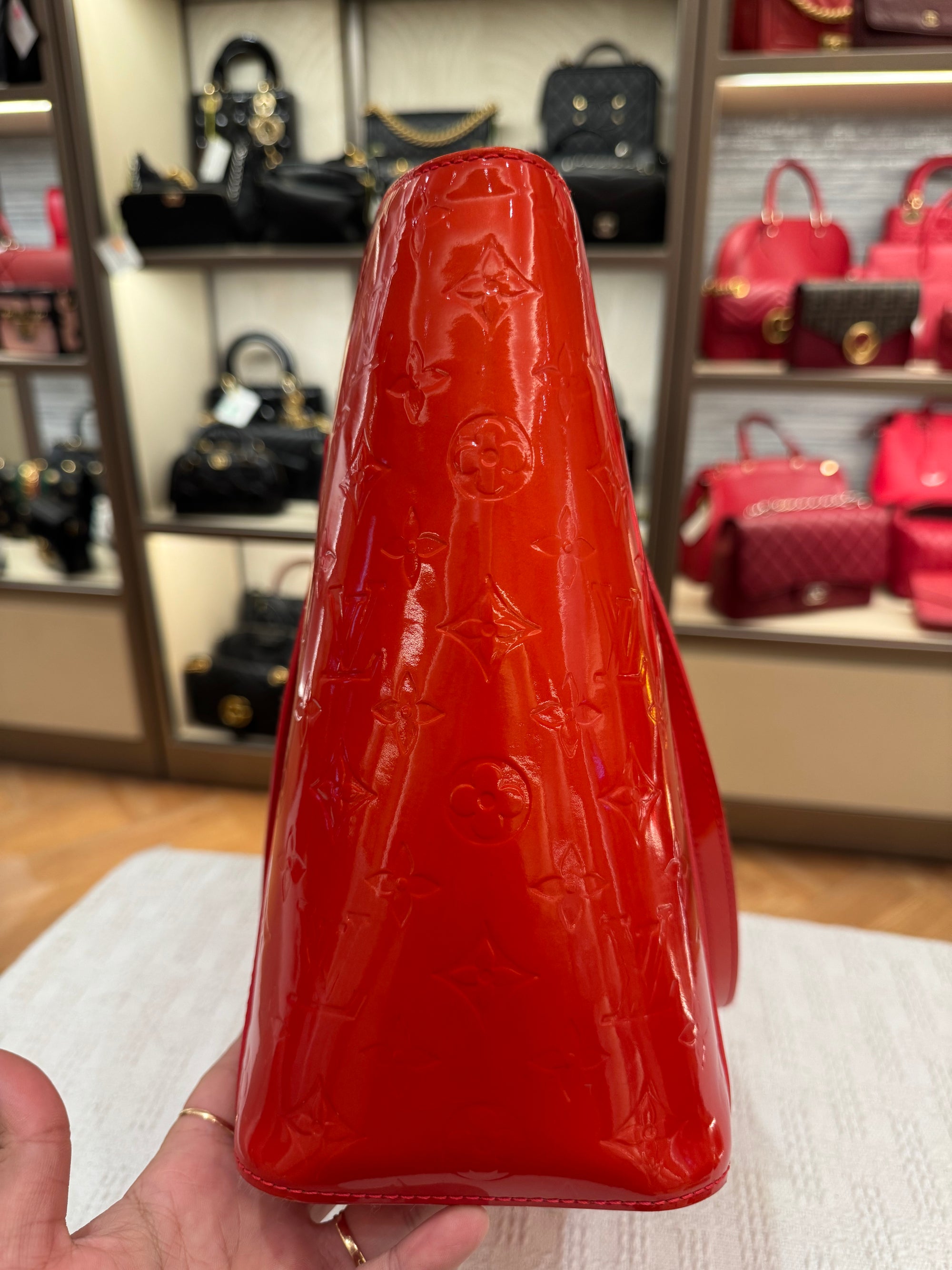Louis Vuitton Avalon Patent Orange