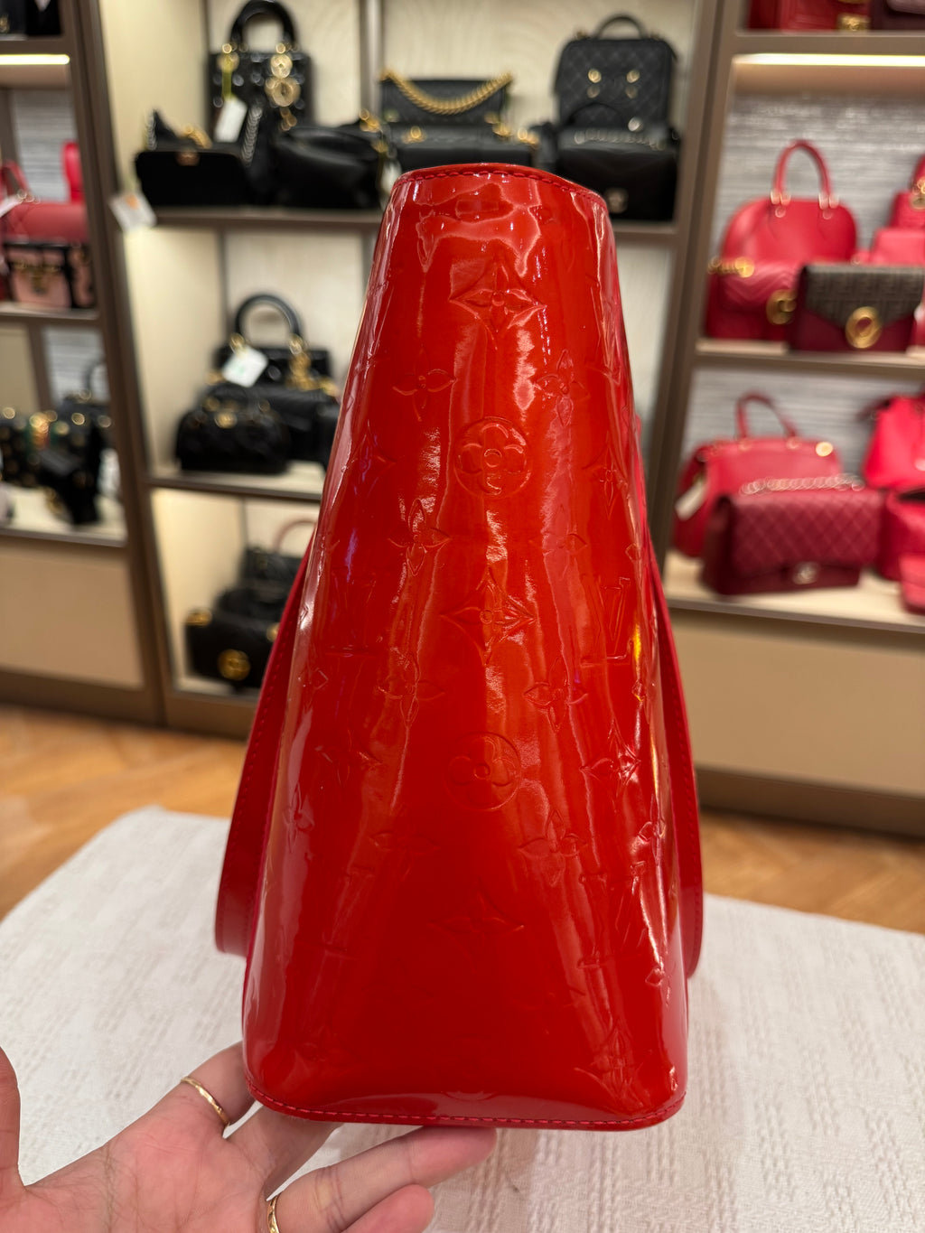 Louis Vuitton Avalon Patent Orange