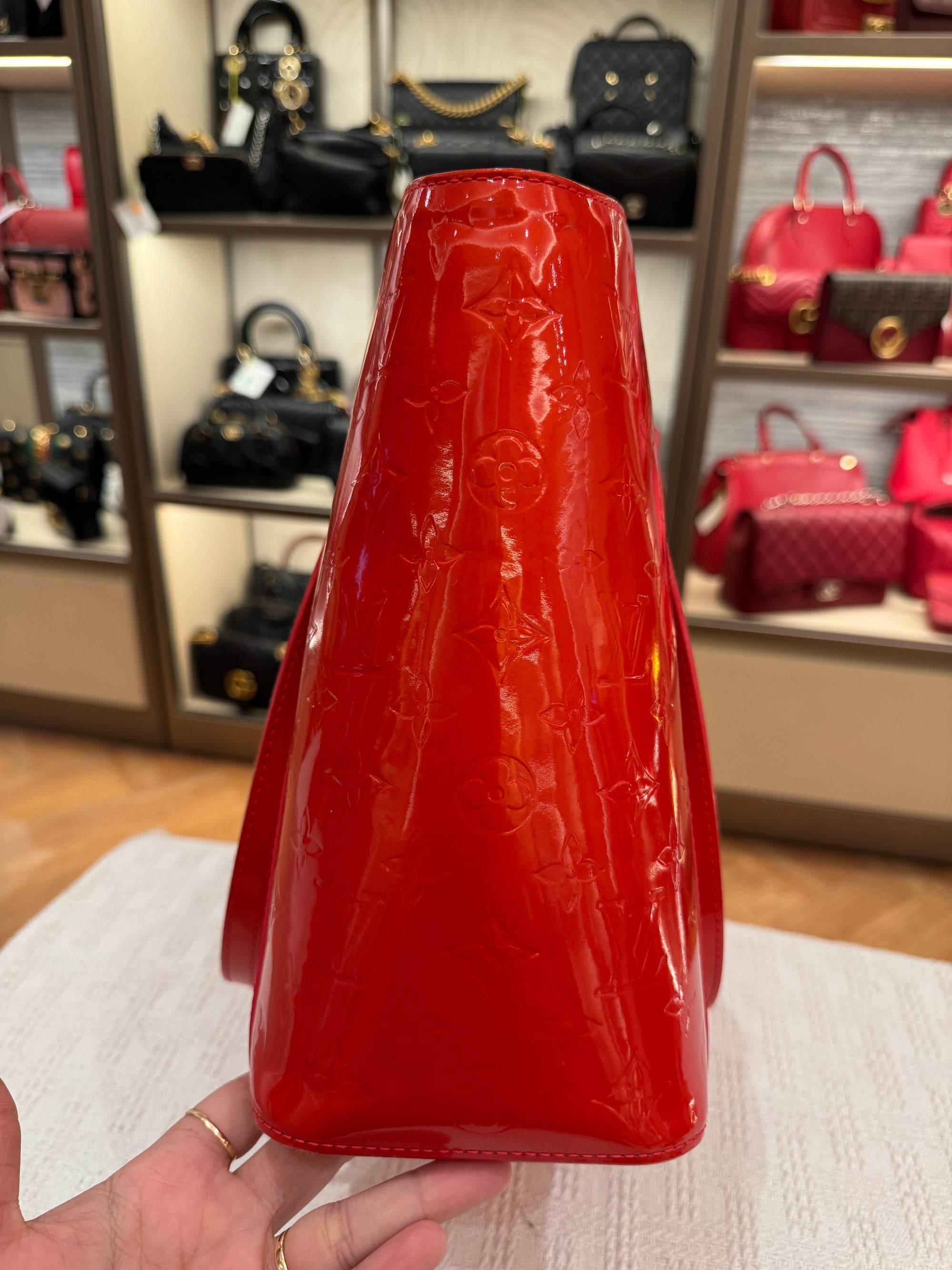 Louis Vuitton Avalon Patent Orange