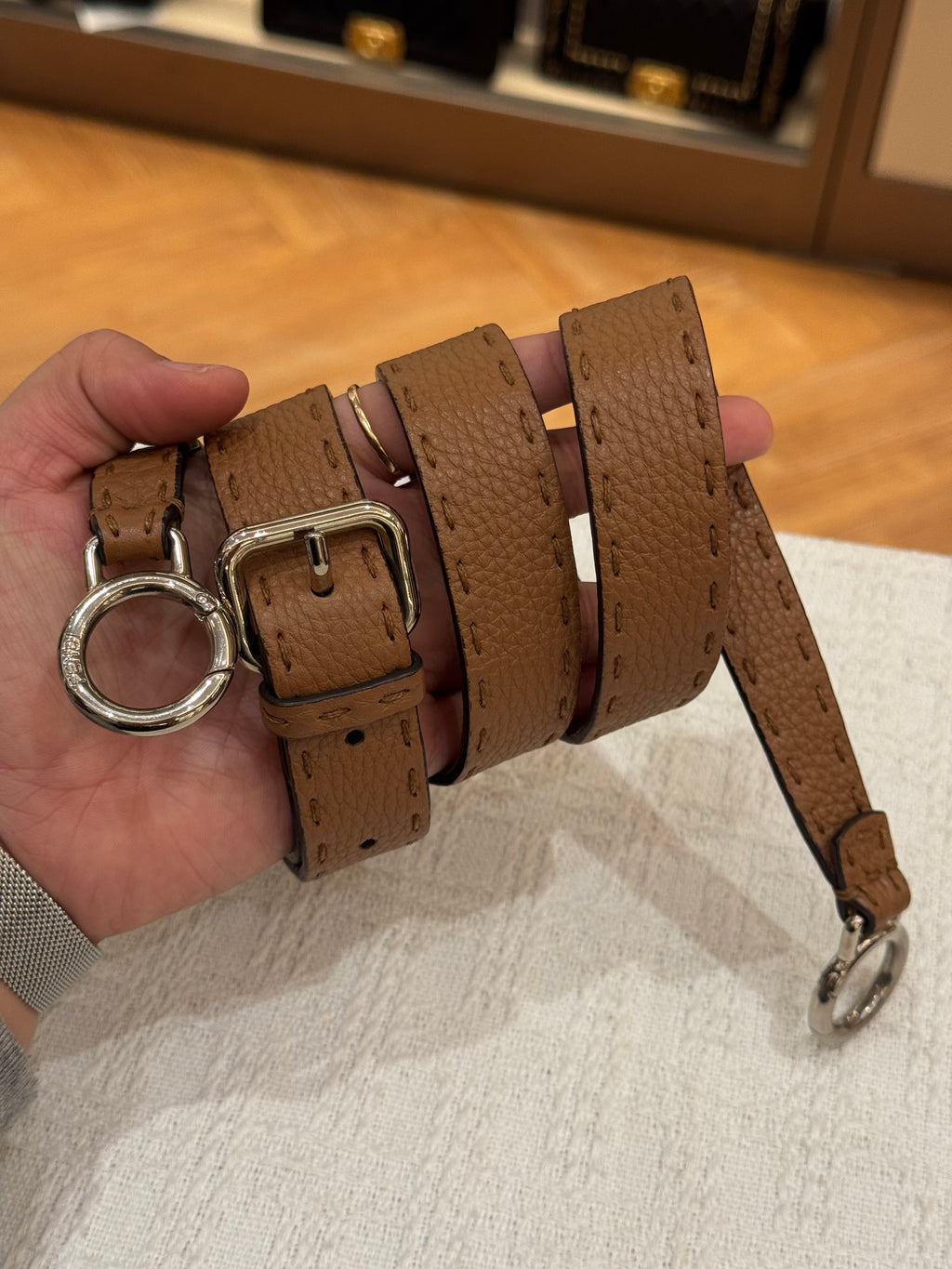 Fendi Peekaboo Selleria Medium Brown