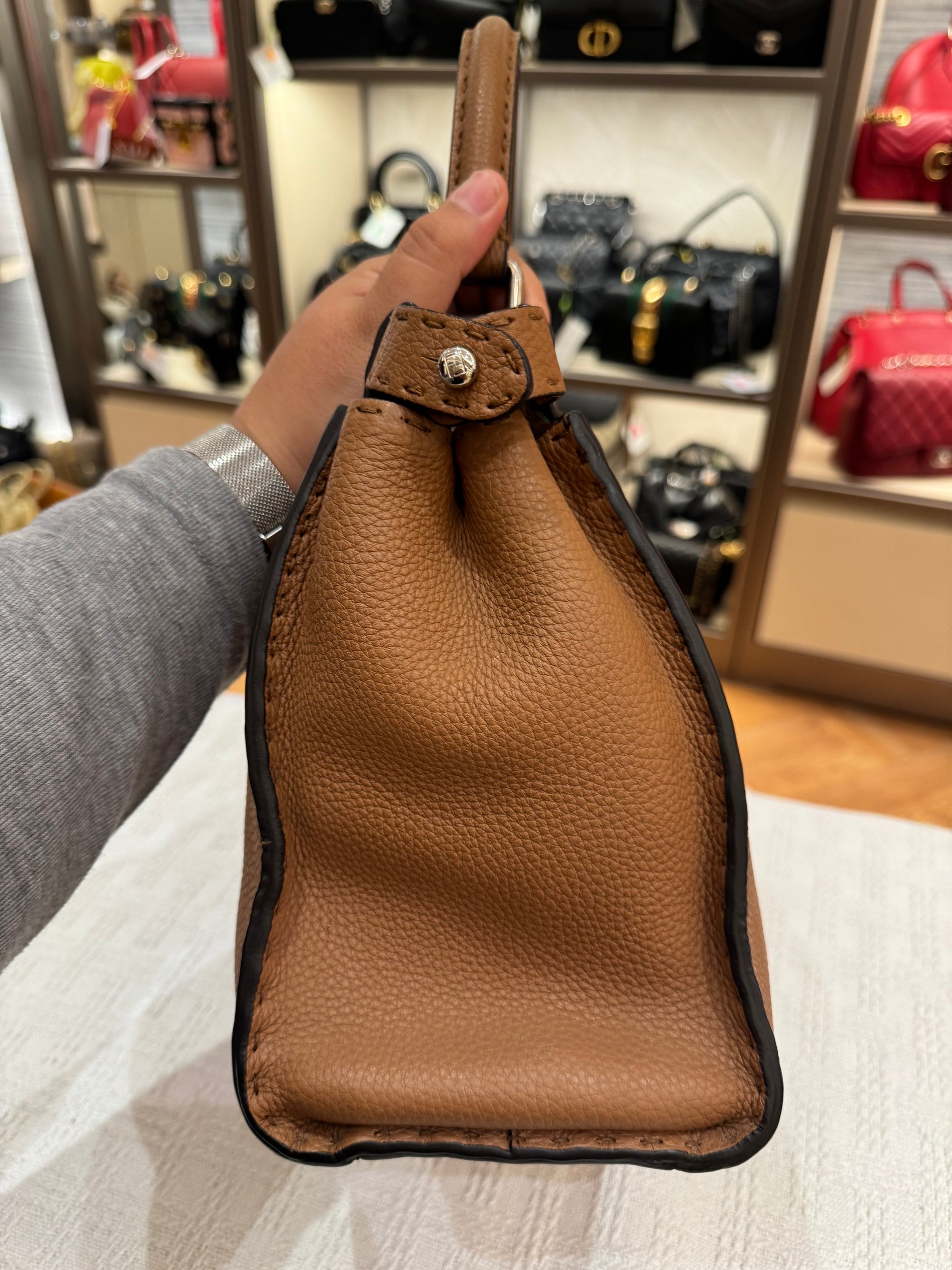 Fendi Peekaboo Selleria Medium Brown