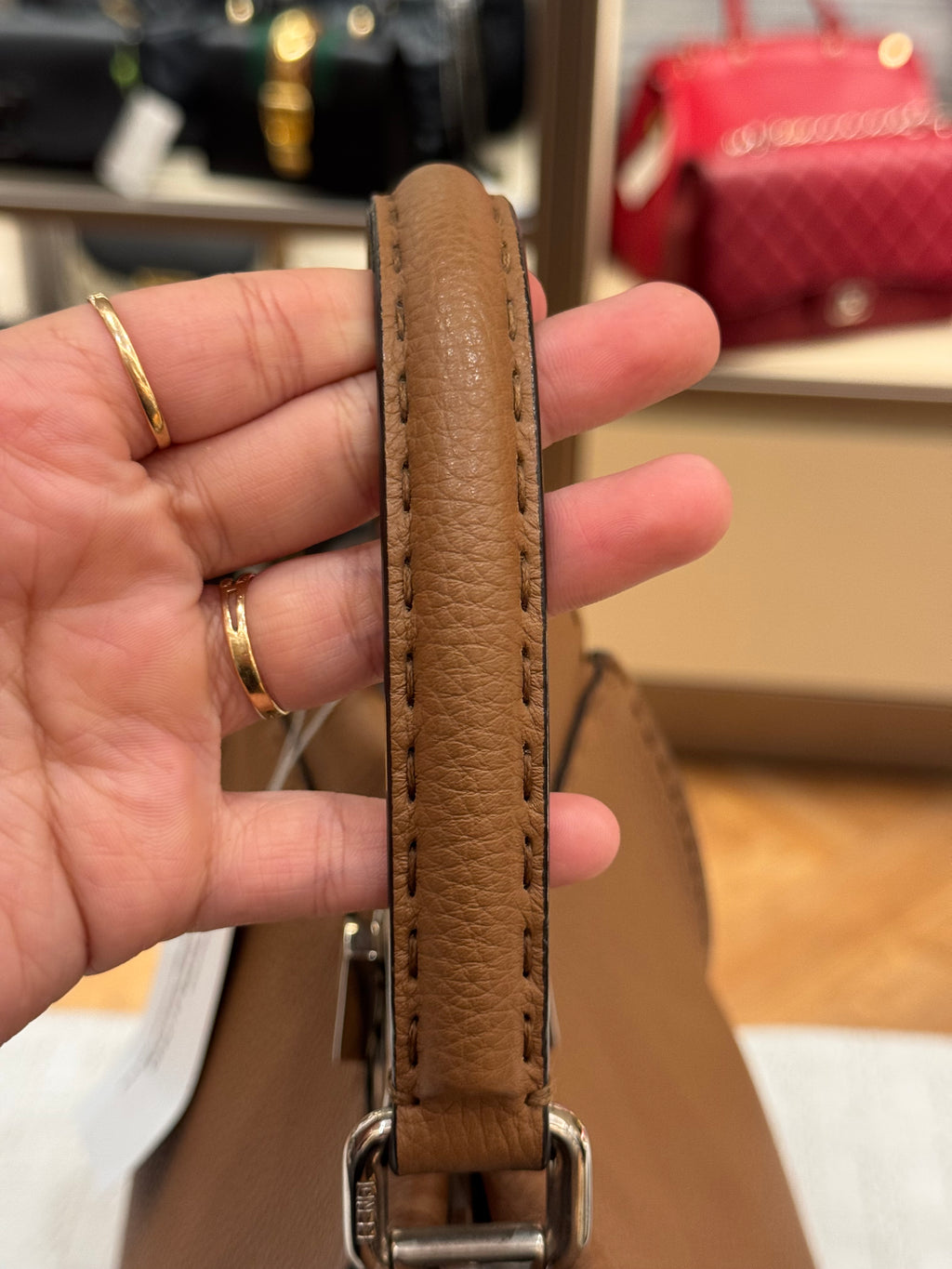 Fendi Peekaboo Selleria Medium Brown