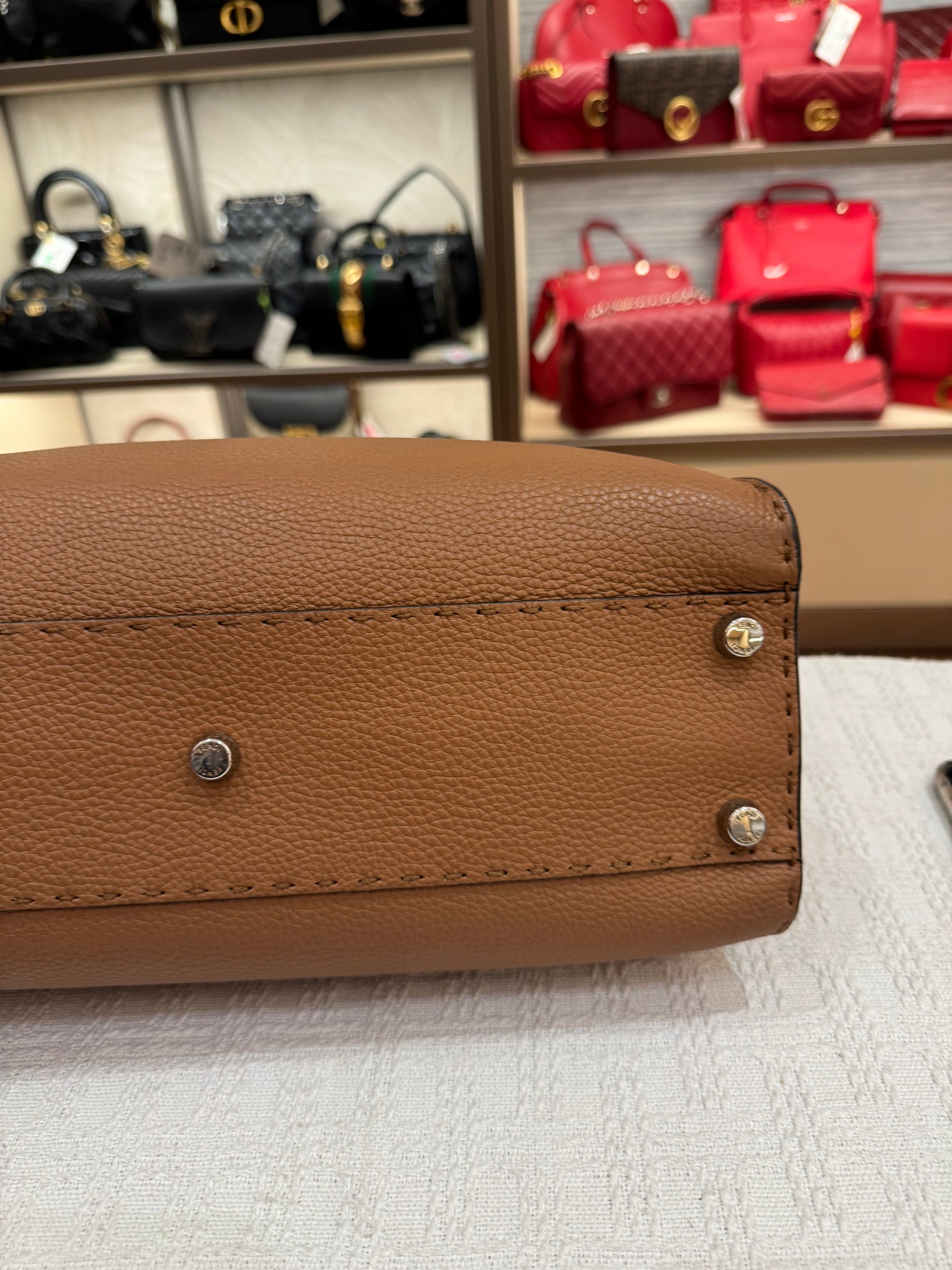 Fendi Peekaboo Selleria Medium Brown