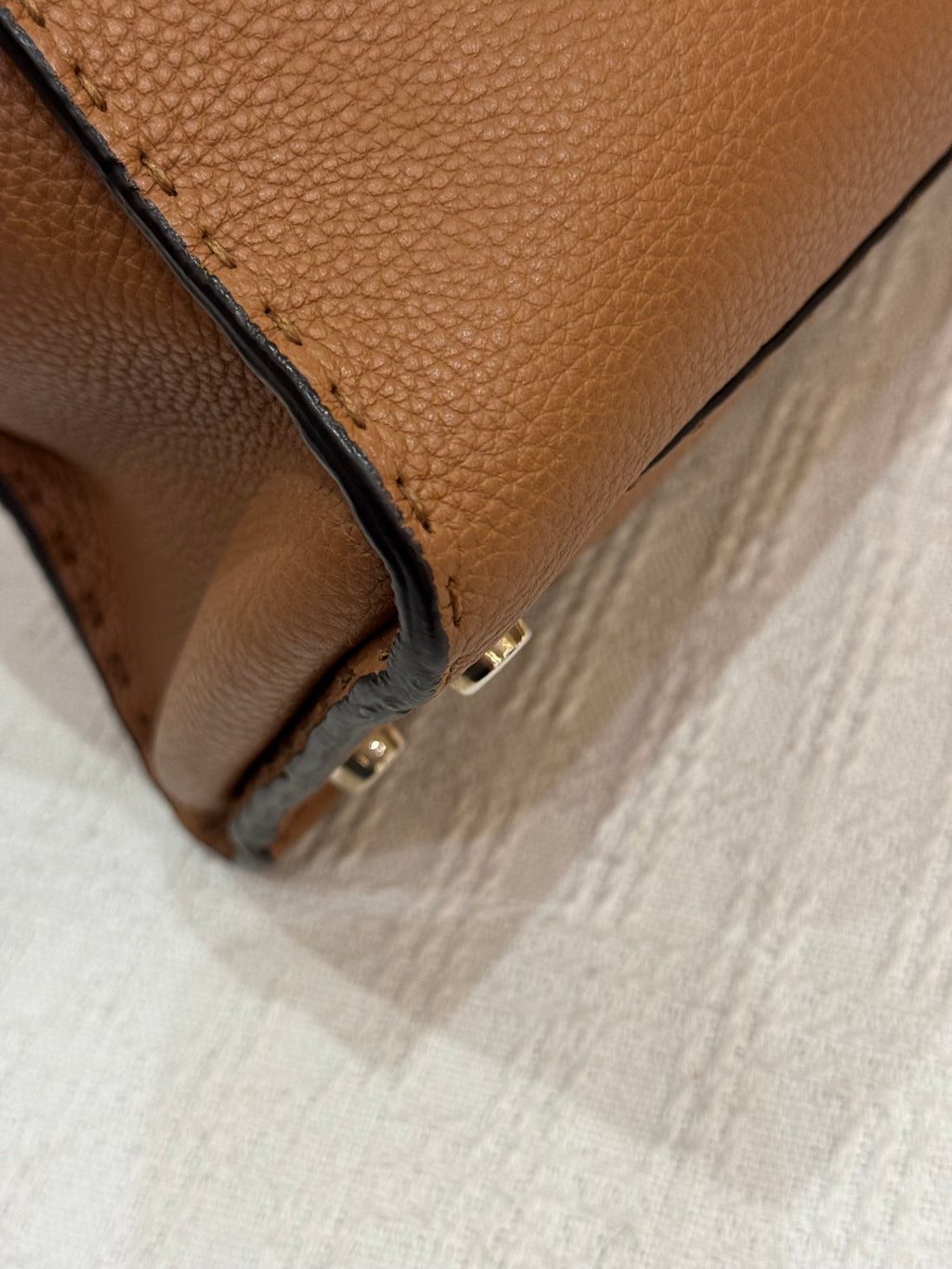 Fendi Peekaboo Selleria Medium Brown