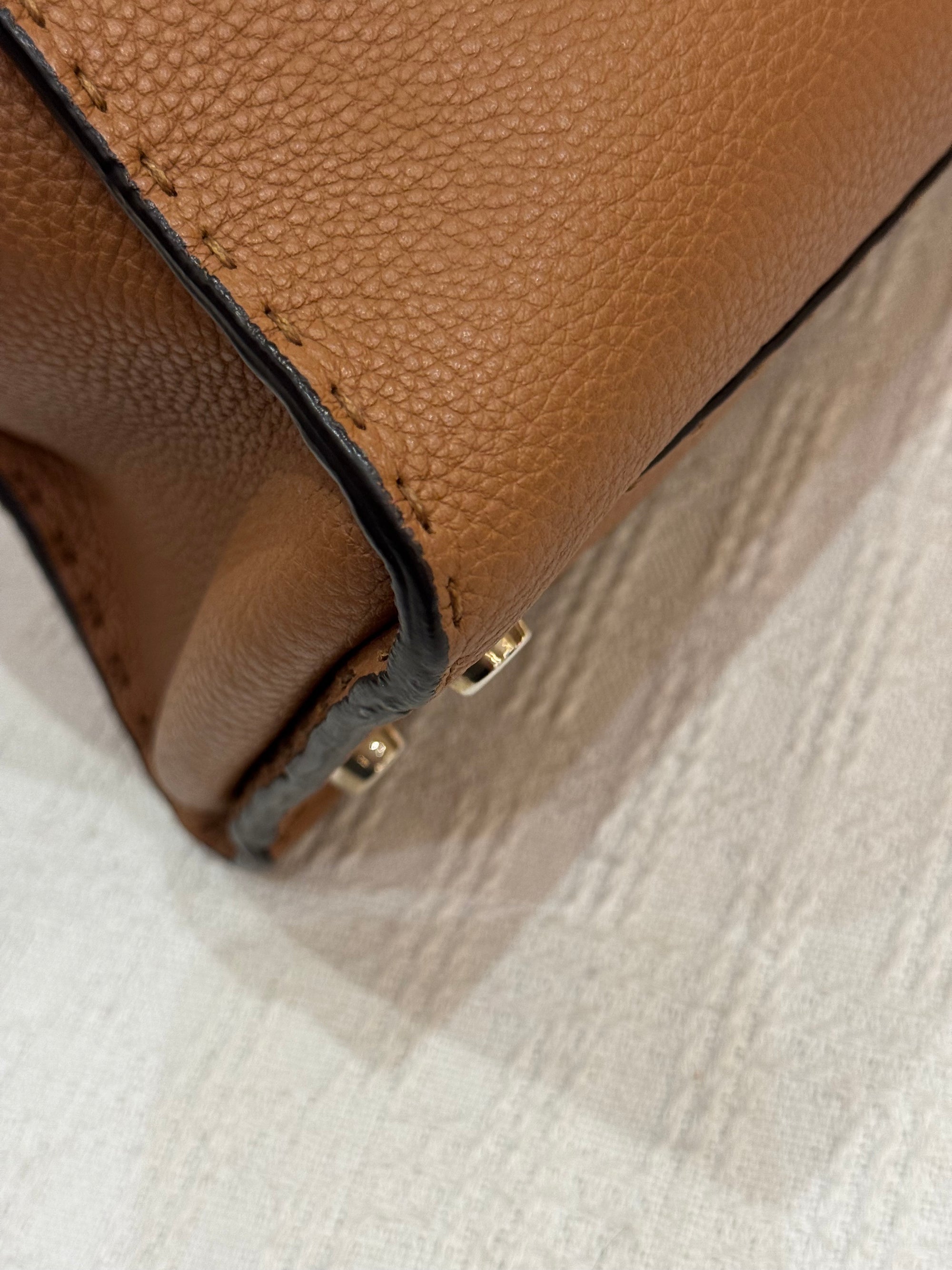 Fendi Peekaboo Selleria Medium Brown
