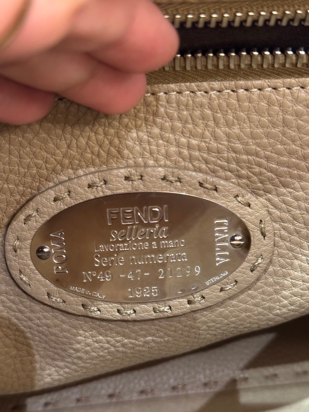 Fendi Peekaboo Selleria Medium Brown