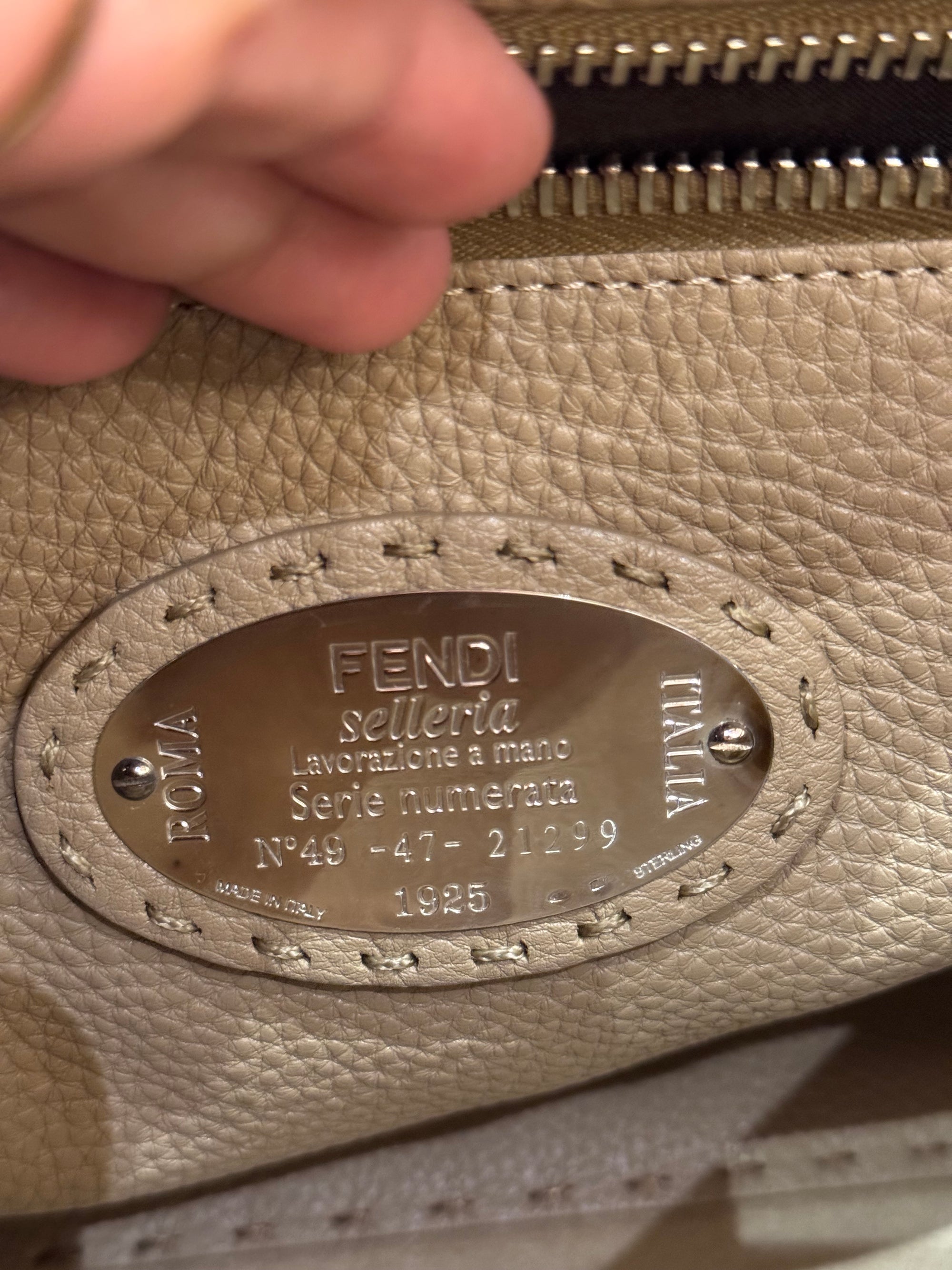 Fendi Peekaboo Selleria Medium Brown