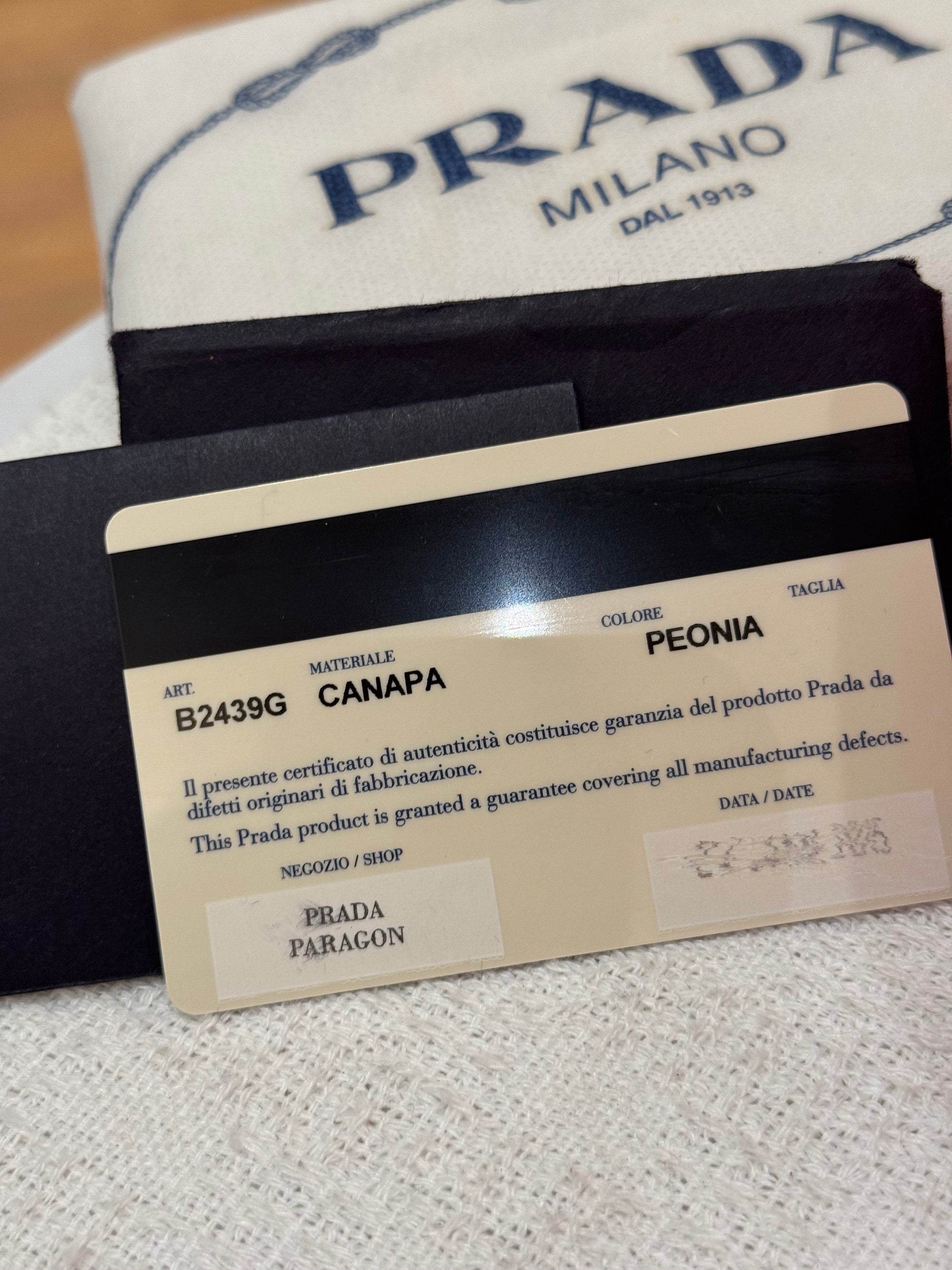 Prada Canapa Canvas