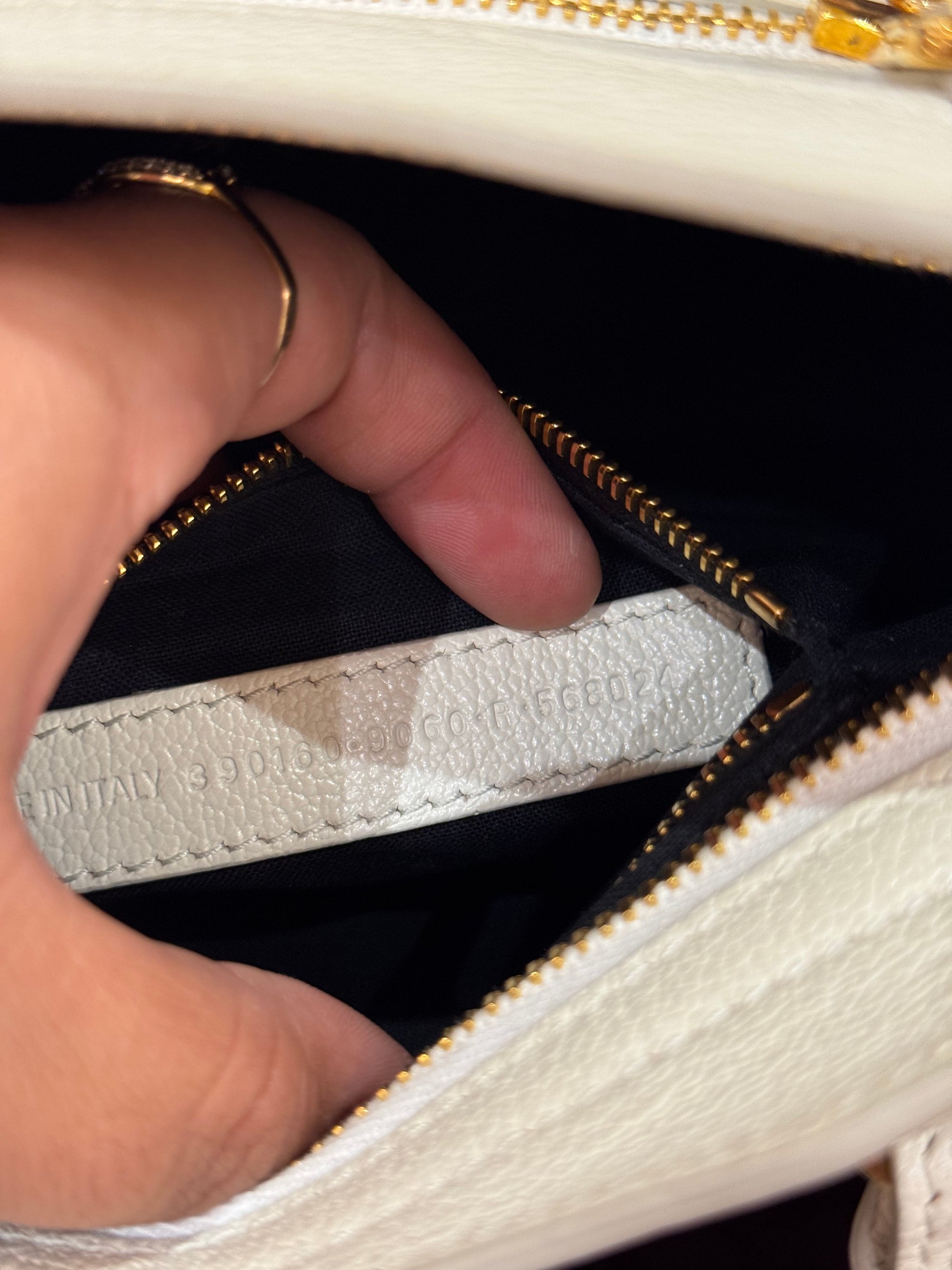 Balenciaga Mini City Edge White GHW