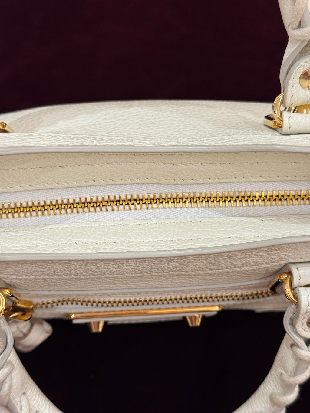Balenciaga Mini City Edge White GHW