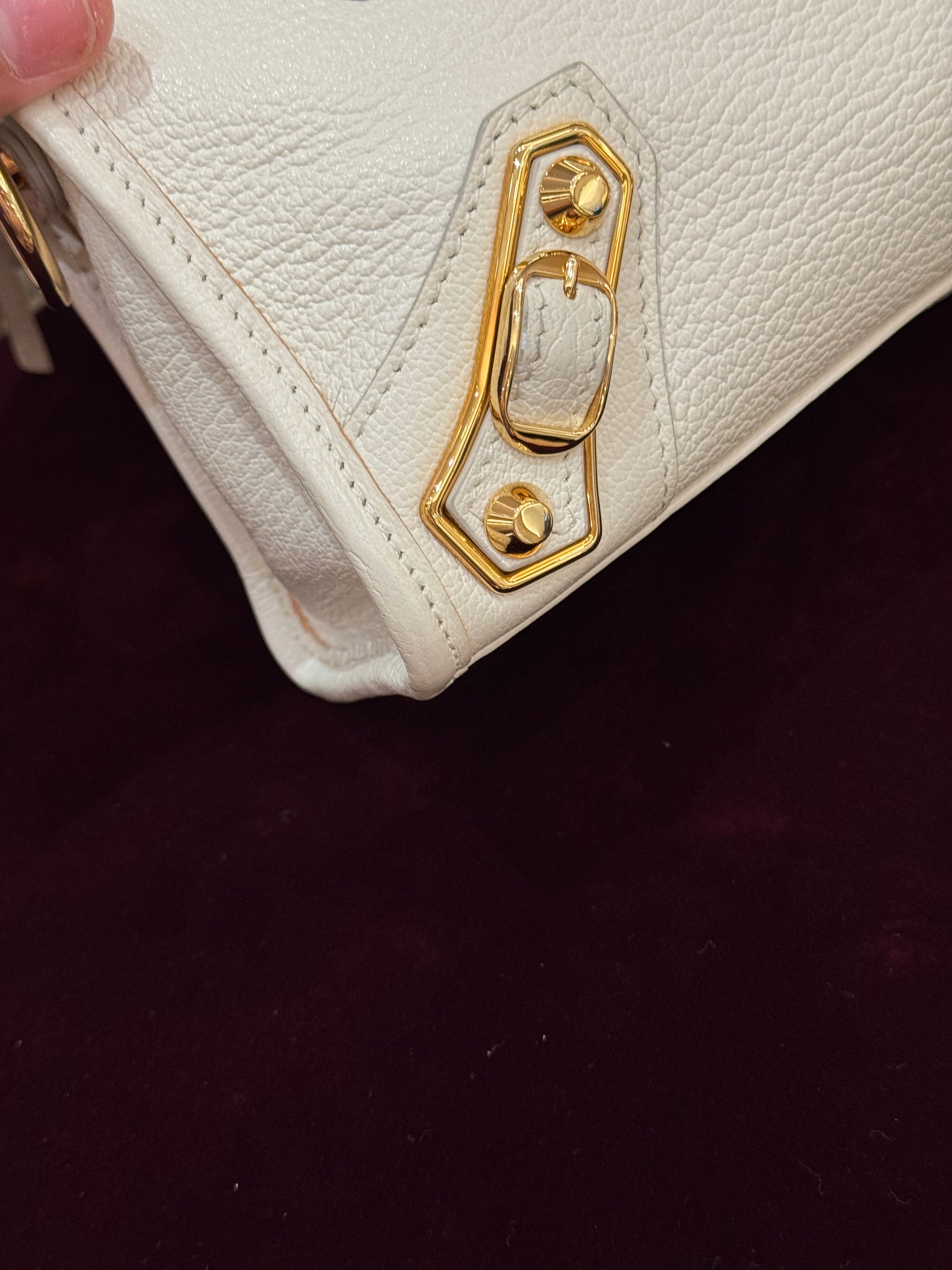 Balenciaga Mini City Edge White GHW