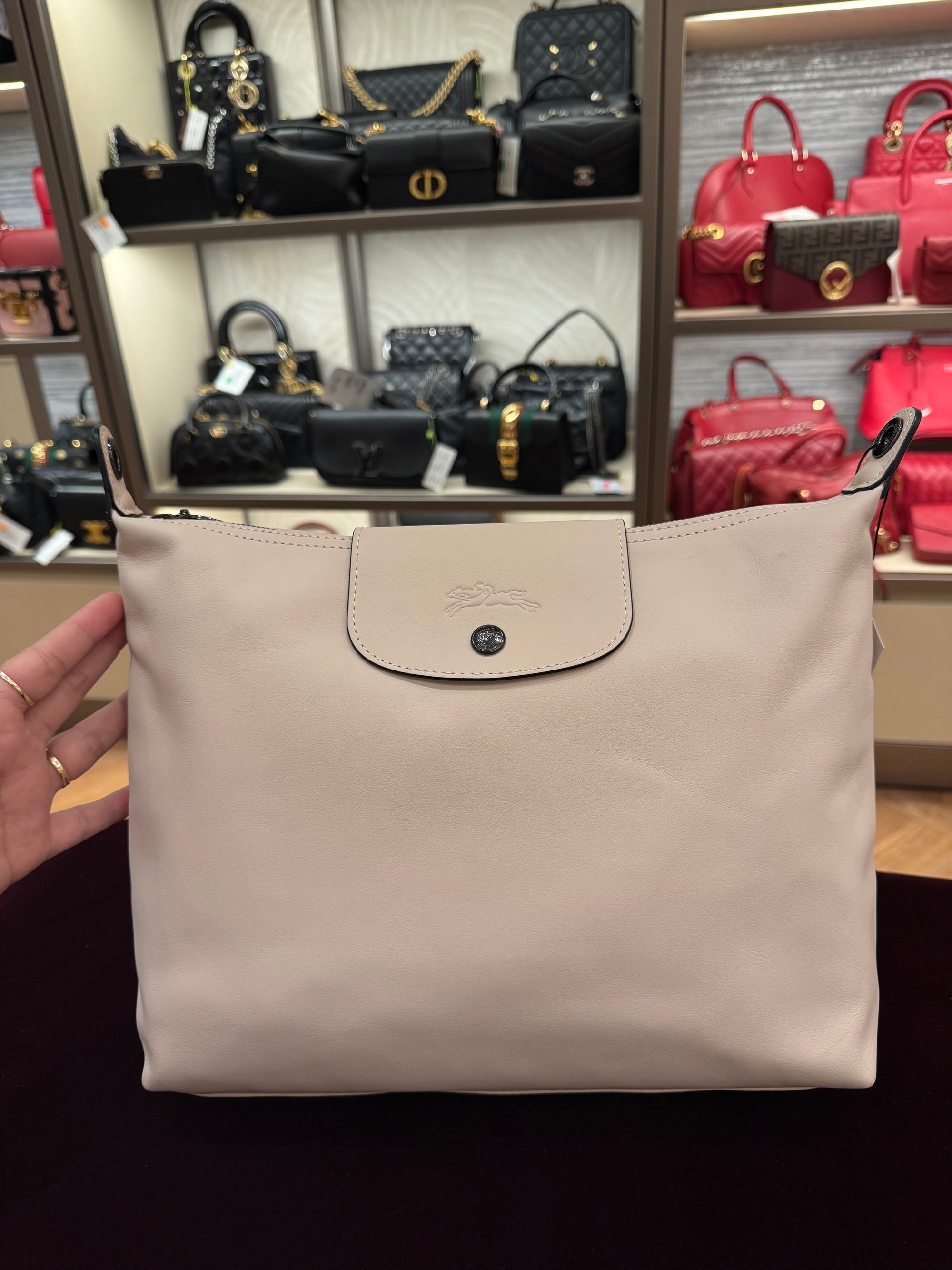 Longchamp Hobo Le Pliage Pink