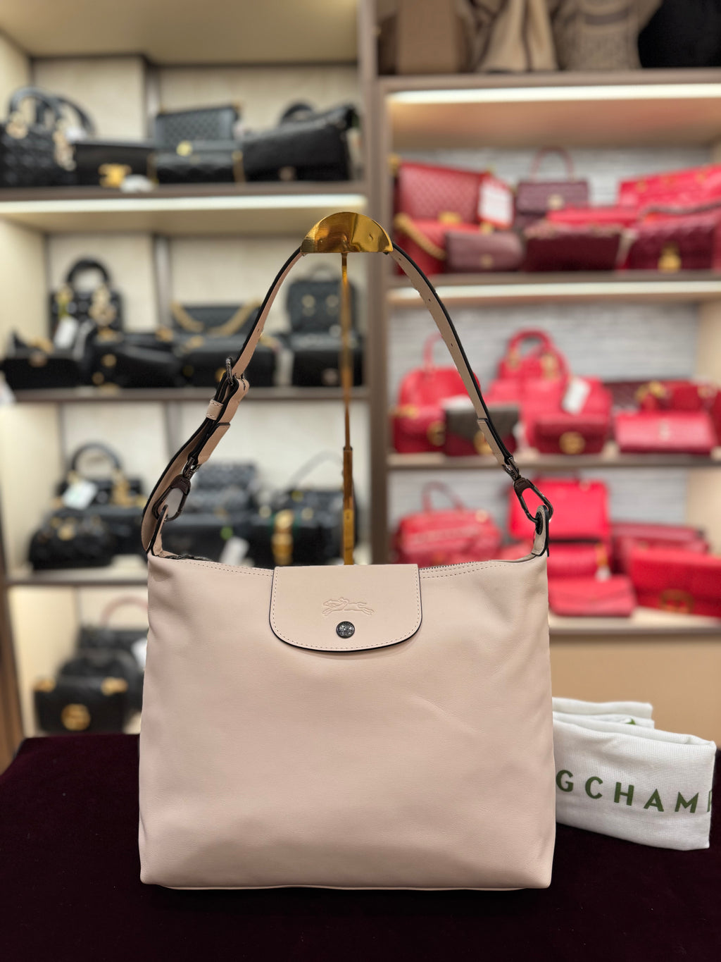 Longchamp Hobo Le Pliage Pink