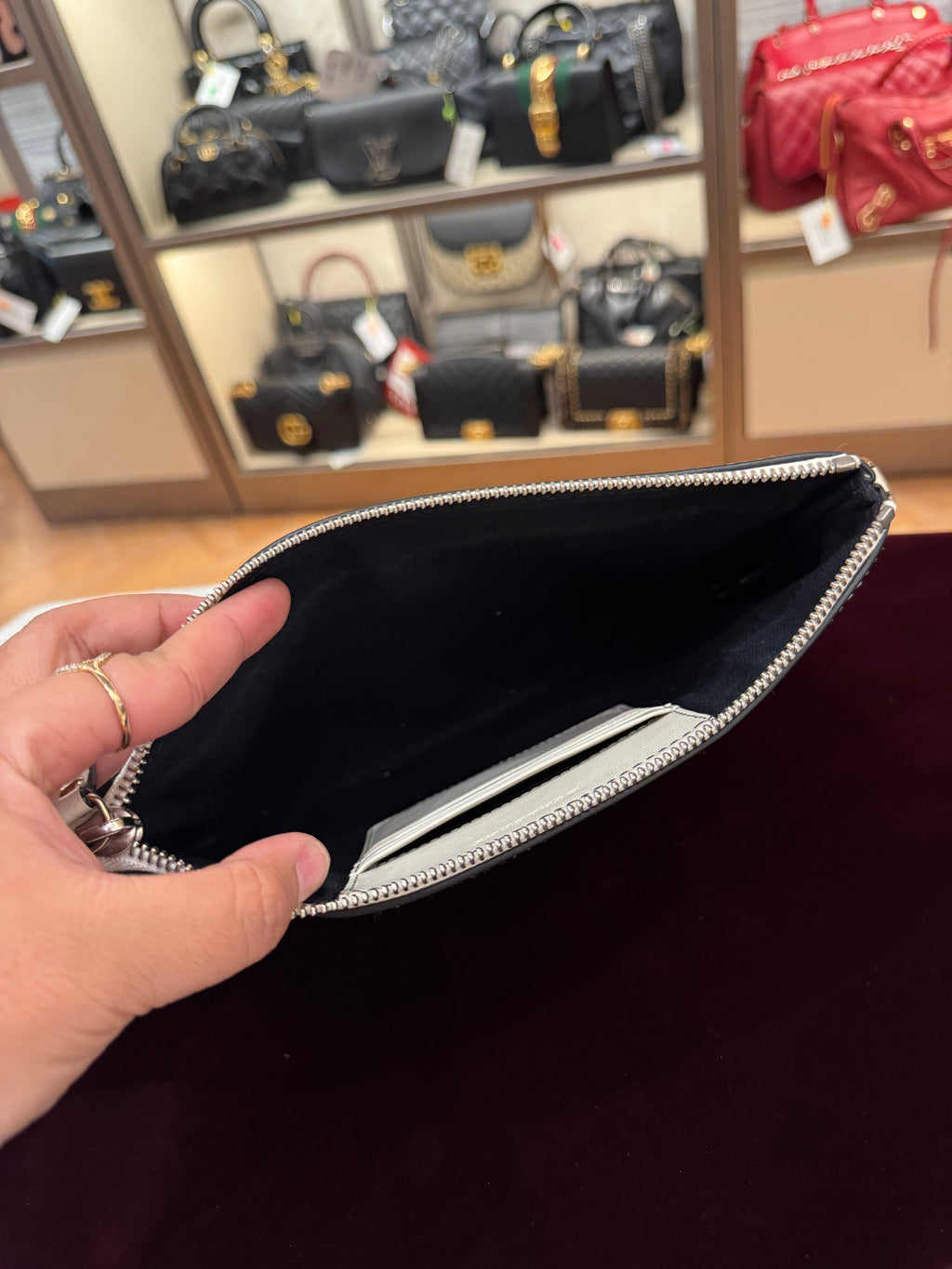 Burberry Check Peyton Crossbody White