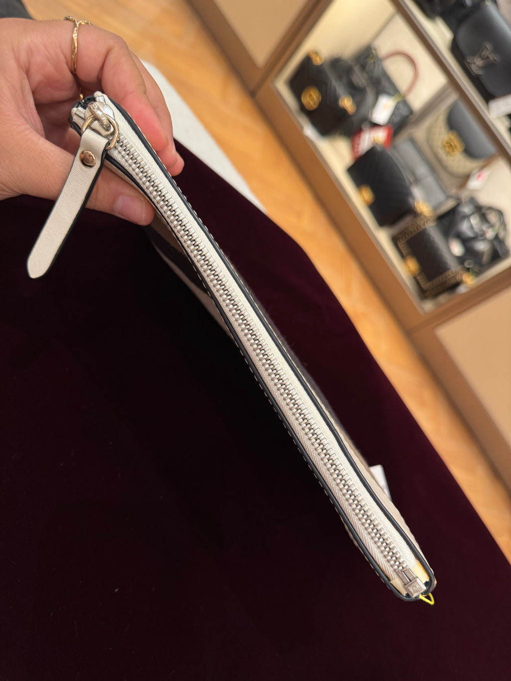 Burberry Check Peyton Crossbody White