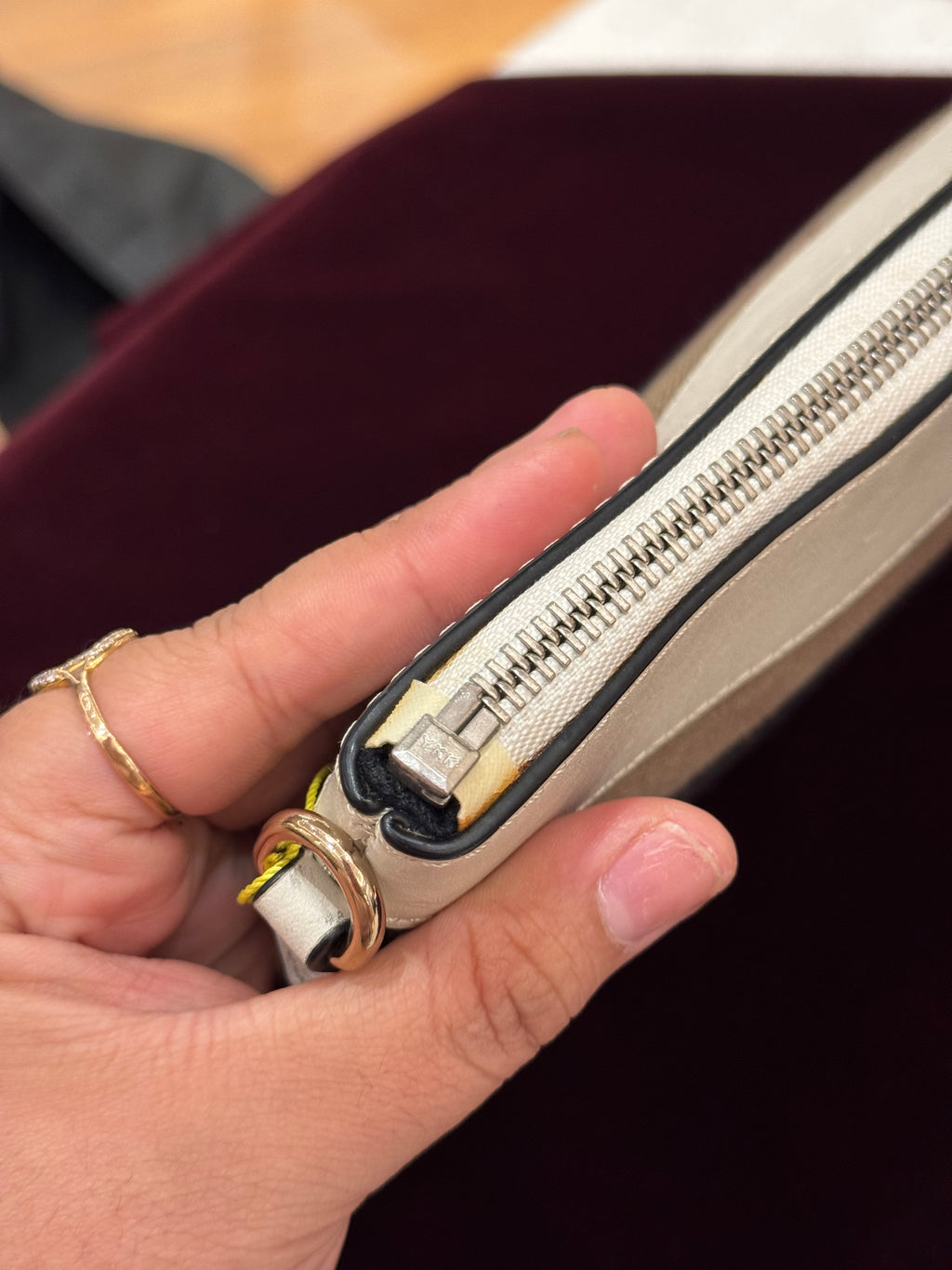Burberry Check Peyton Crossbody White