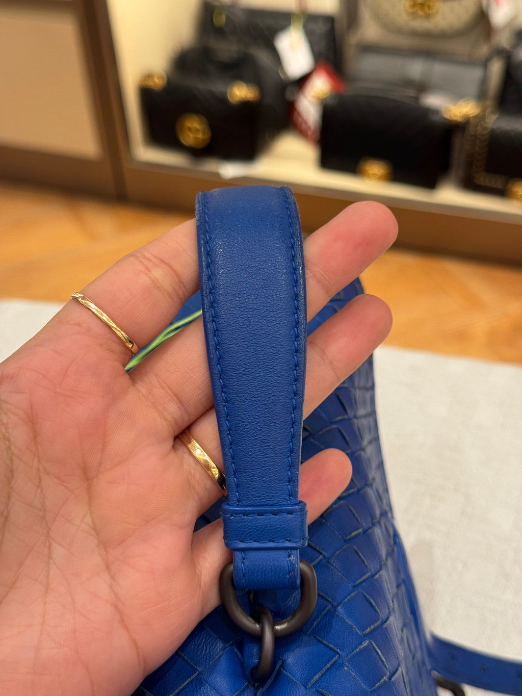 Bottega Veneta Sling Tophandle Blue