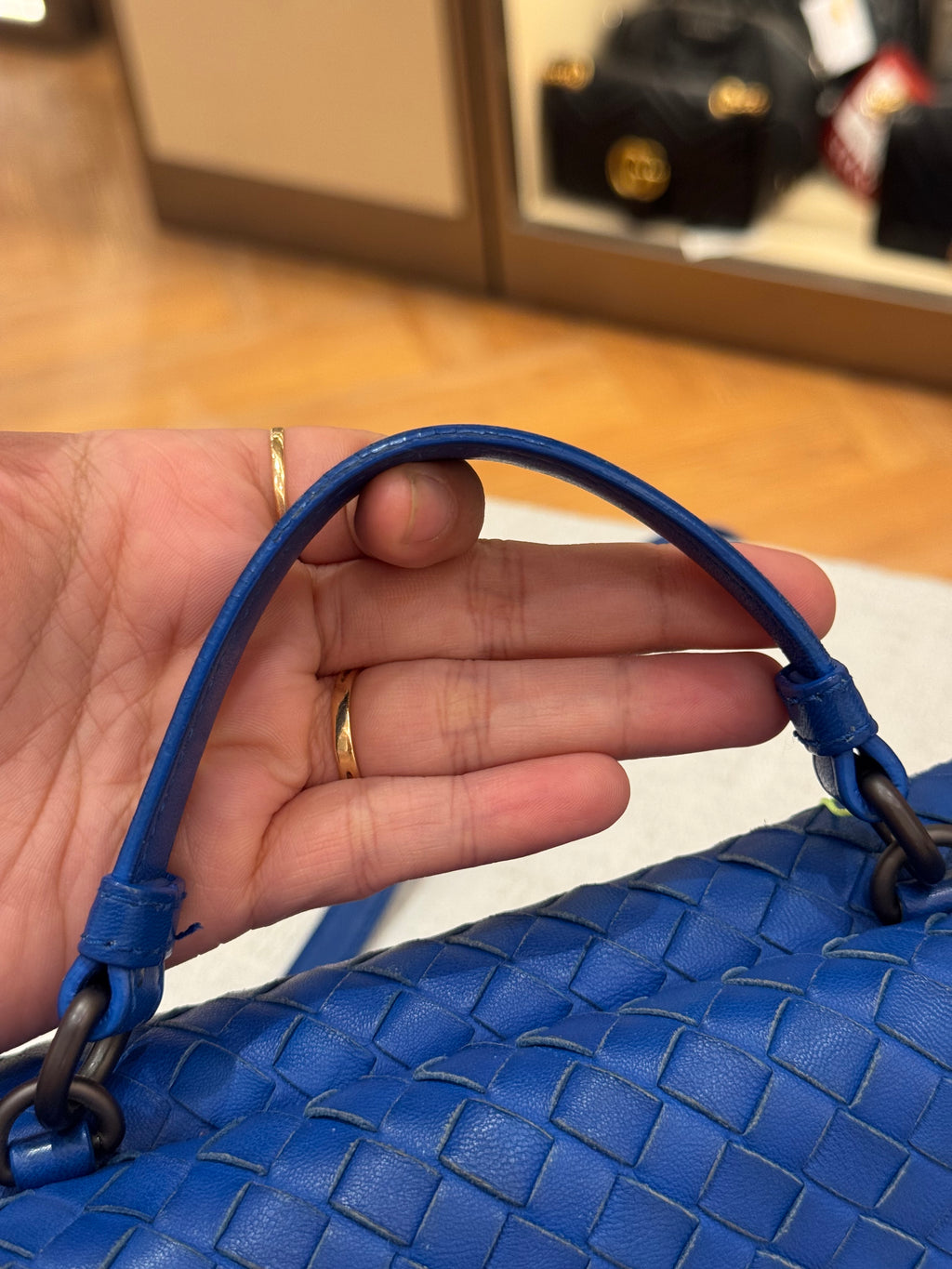 Bottega Veneta Sling Tophandle Blue