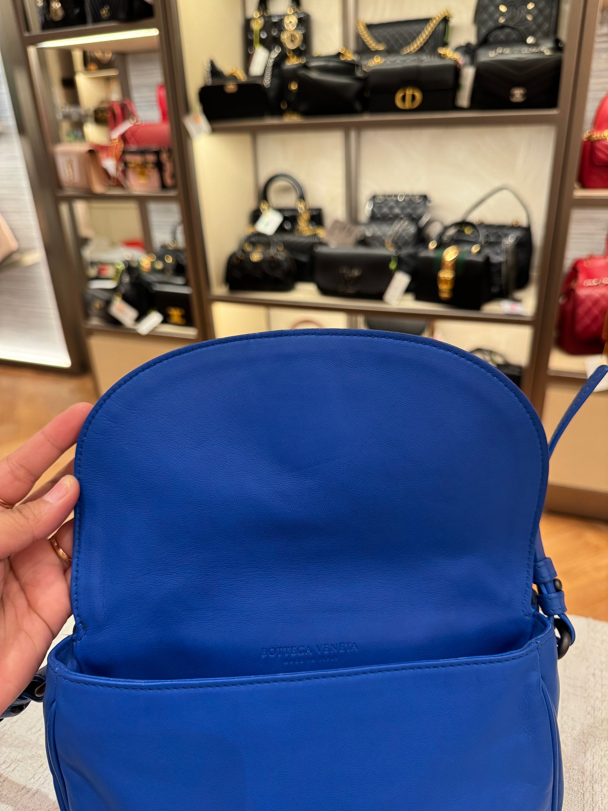 Bottega Veneta Sling Tophandle Blue