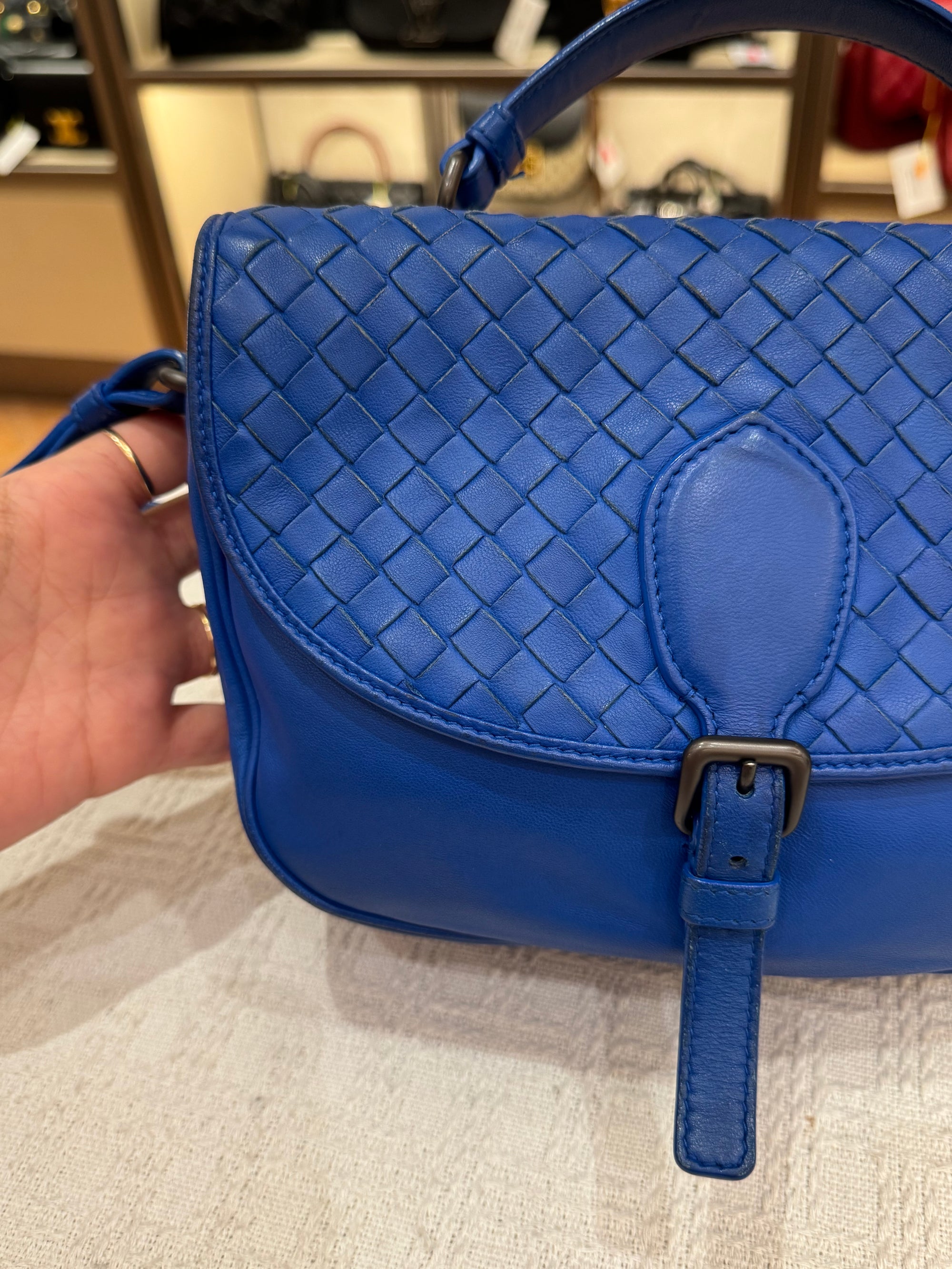 Bottega Veneta Sling Tophandle Blue