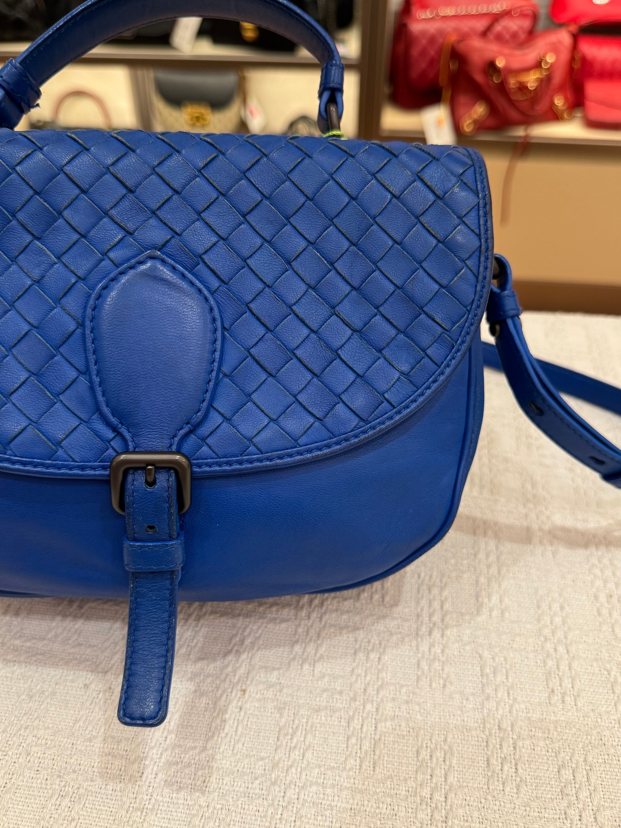 Bottega Veneta Sling Tophandle Blue