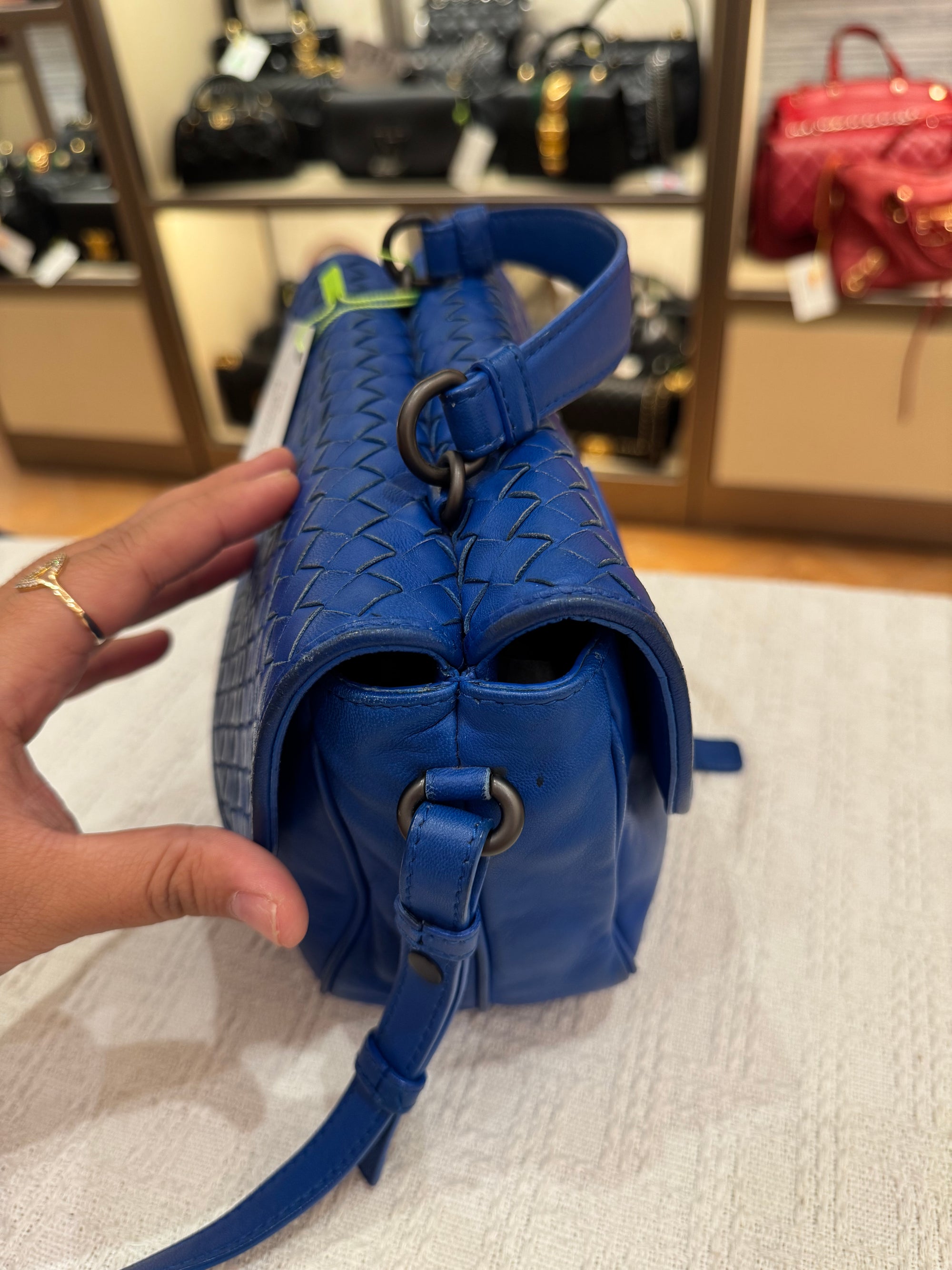 Bottega Veneta Sling Tophandle Blue