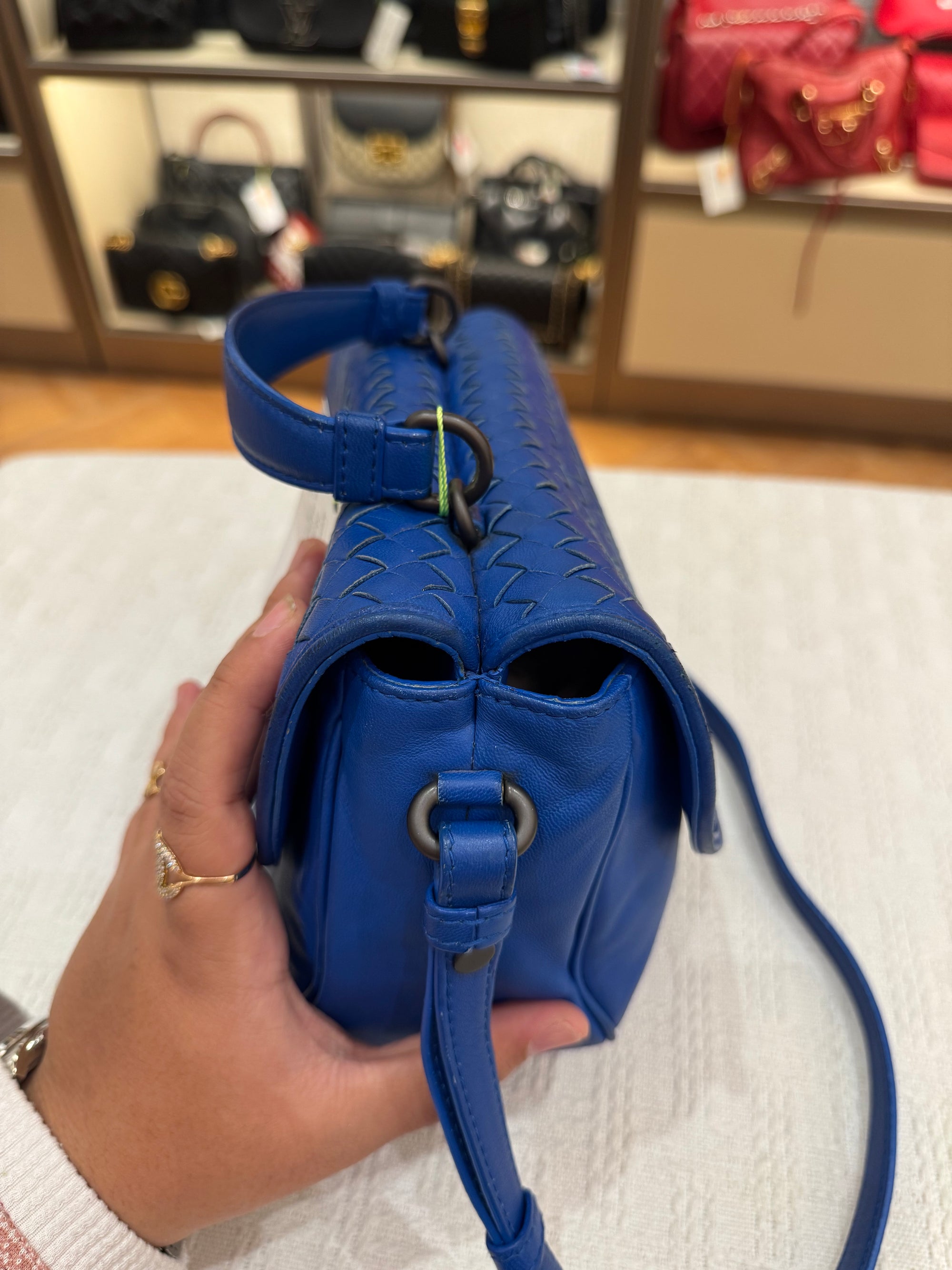 Bottega Veneta Sling Tophandle Blue