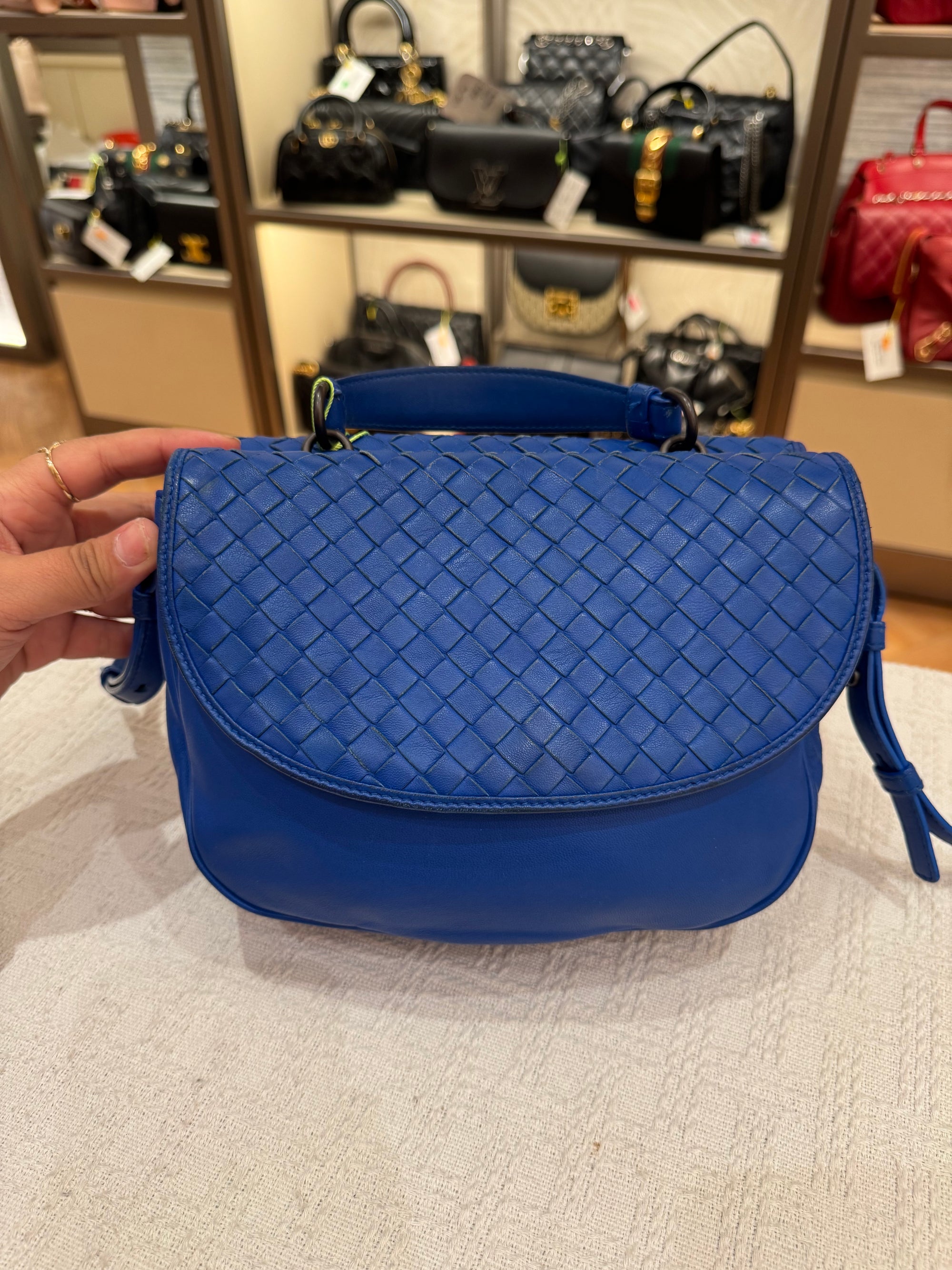 Bottega Veneta Sling Tophandle Blue