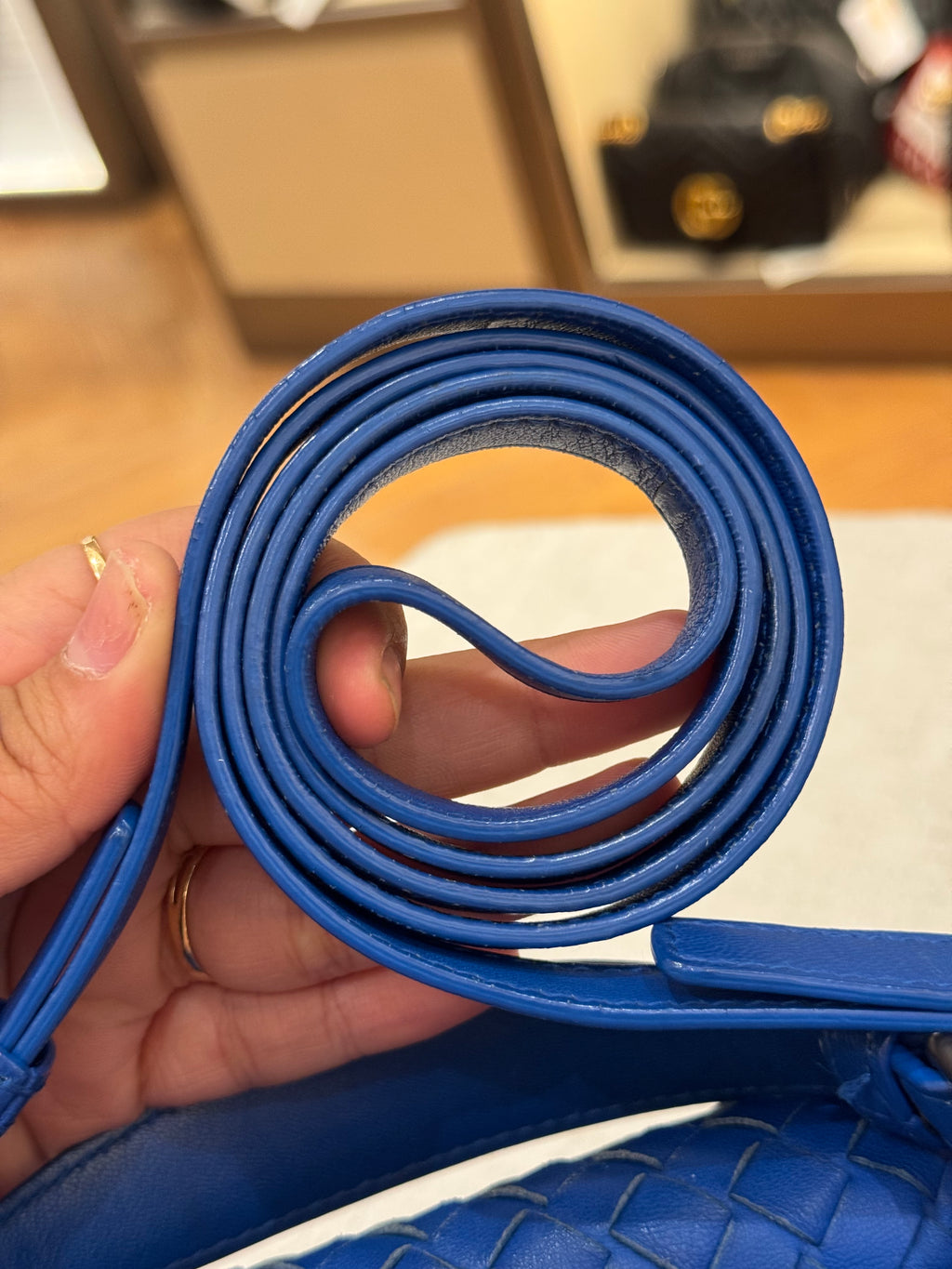 Bottega Veneta Sling Tophandle Blue