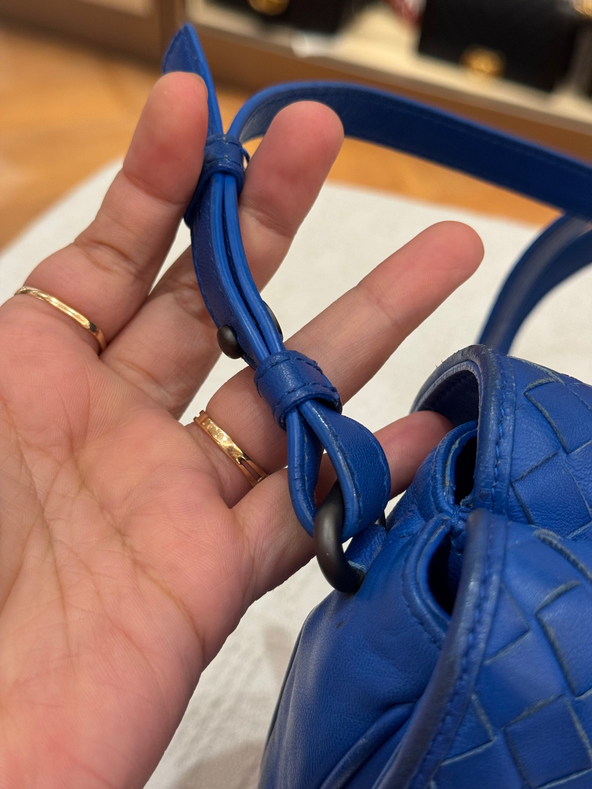 Bottega Veneta Sling Tophandle Blue