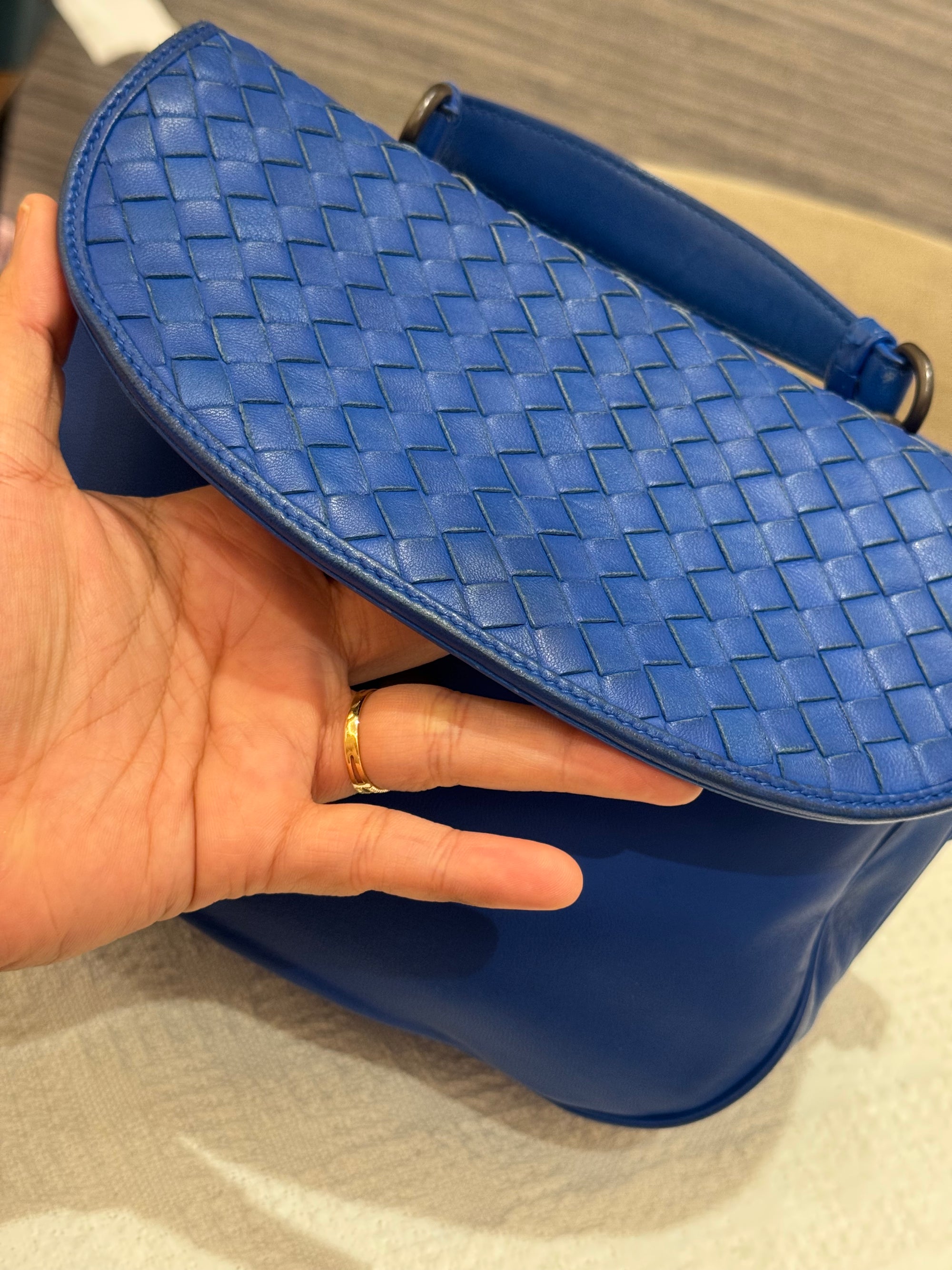 Bottega Veneta Sling Tophandle Blue