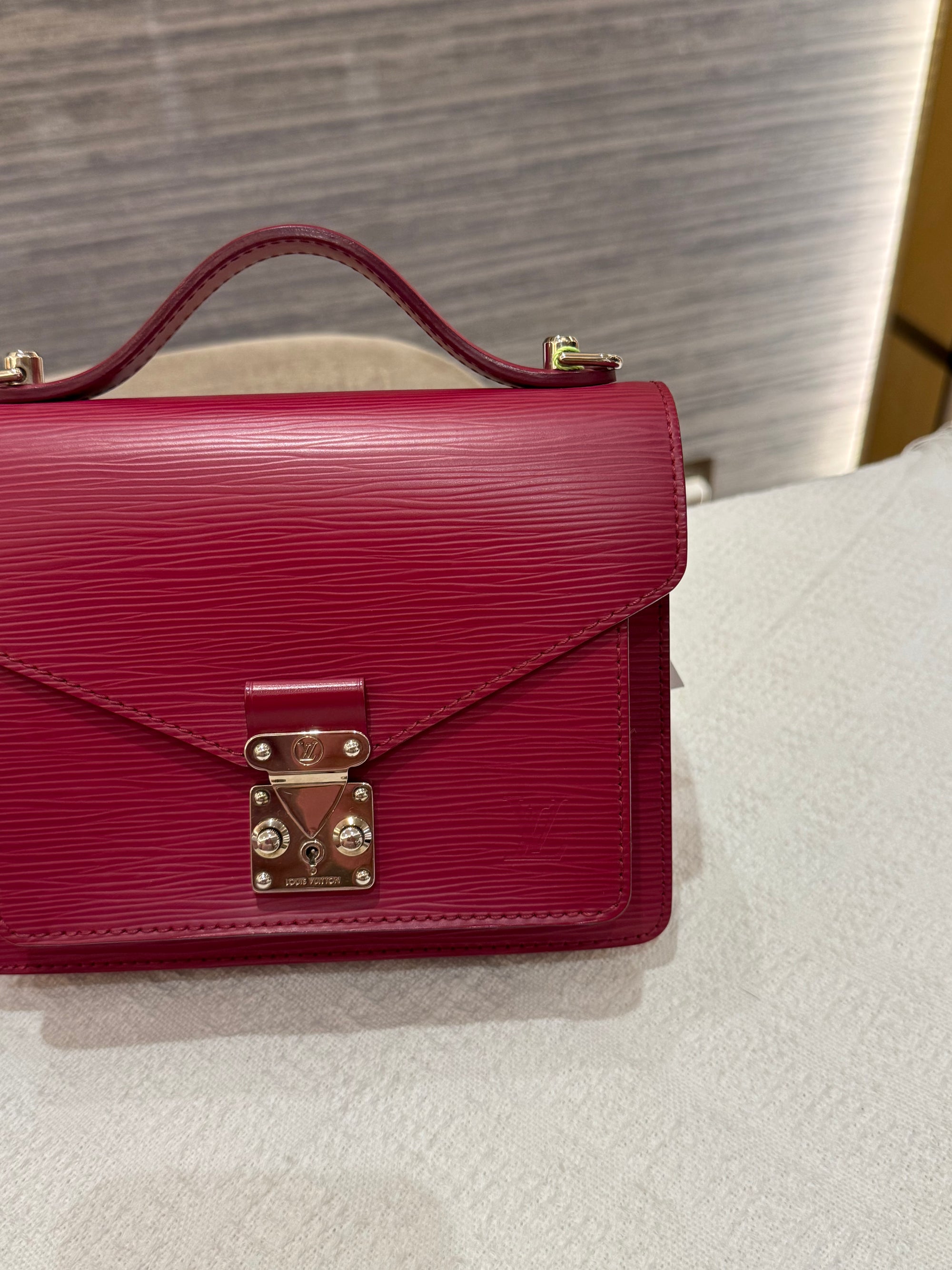 Louis Vuitton BB Monceau Epi Fuchsia