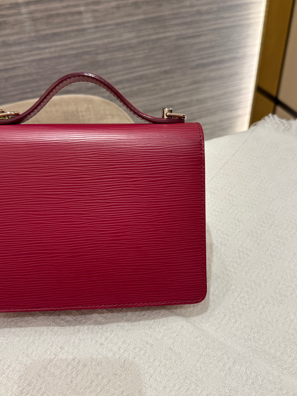 Louis Vuitton BB Monceau Epi Fuchsia