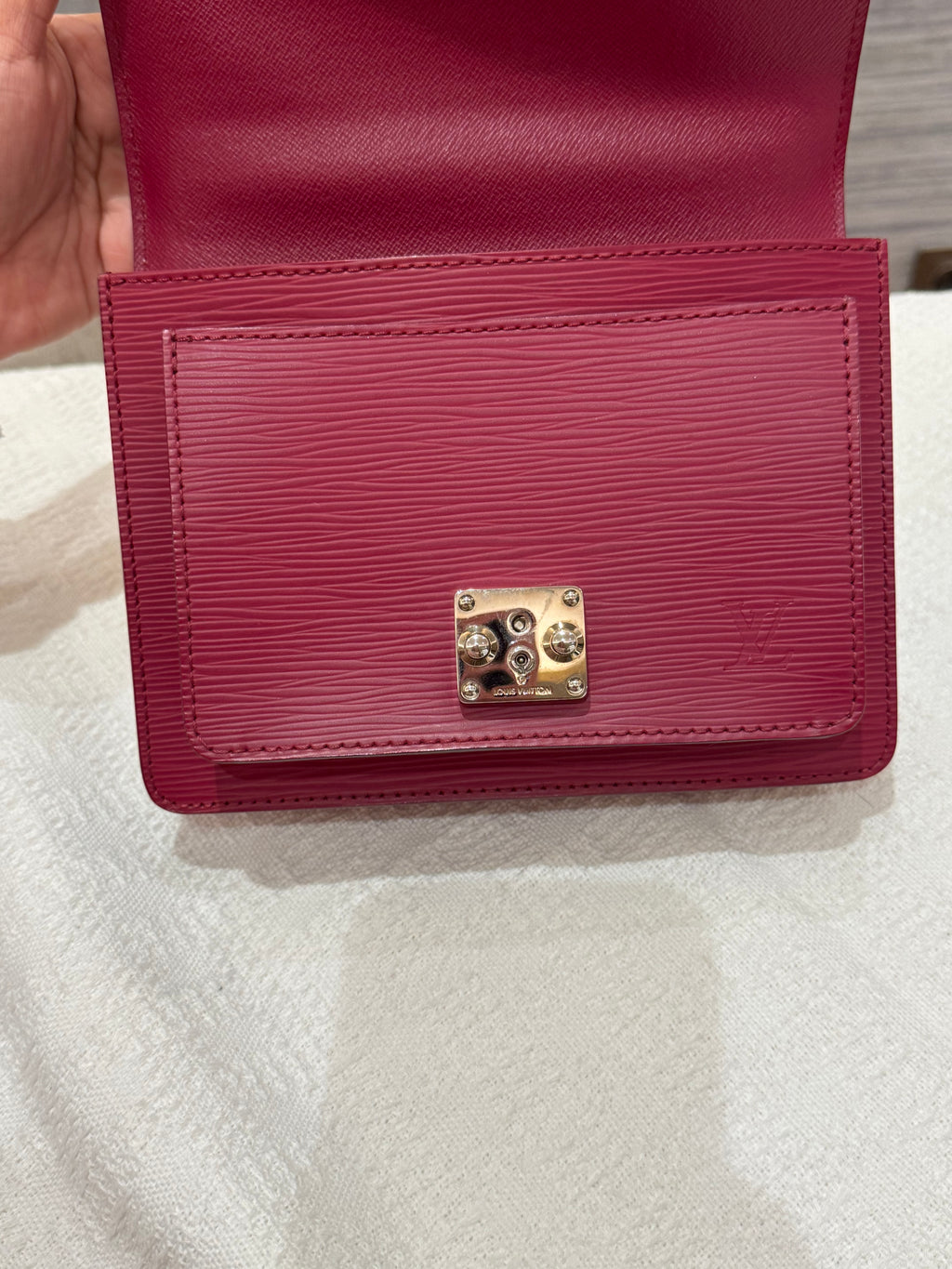 Louis Vuitton BB Monceau Epi Fuchsia