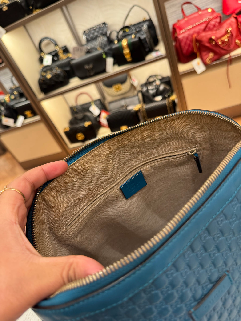Gucci Dome Medium Turquoise Blue