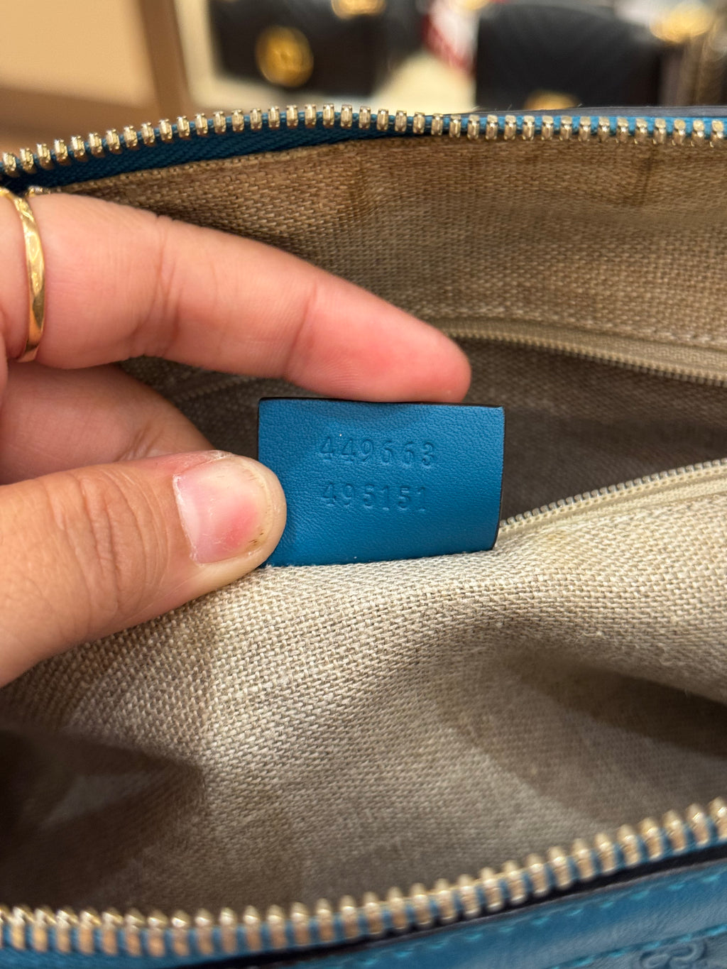 Gucci Dome Medium Turquoise Blue