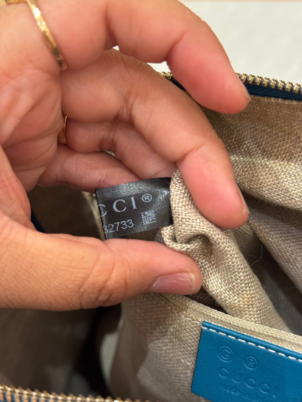 Gucci Dome Medium Turquoise Blue