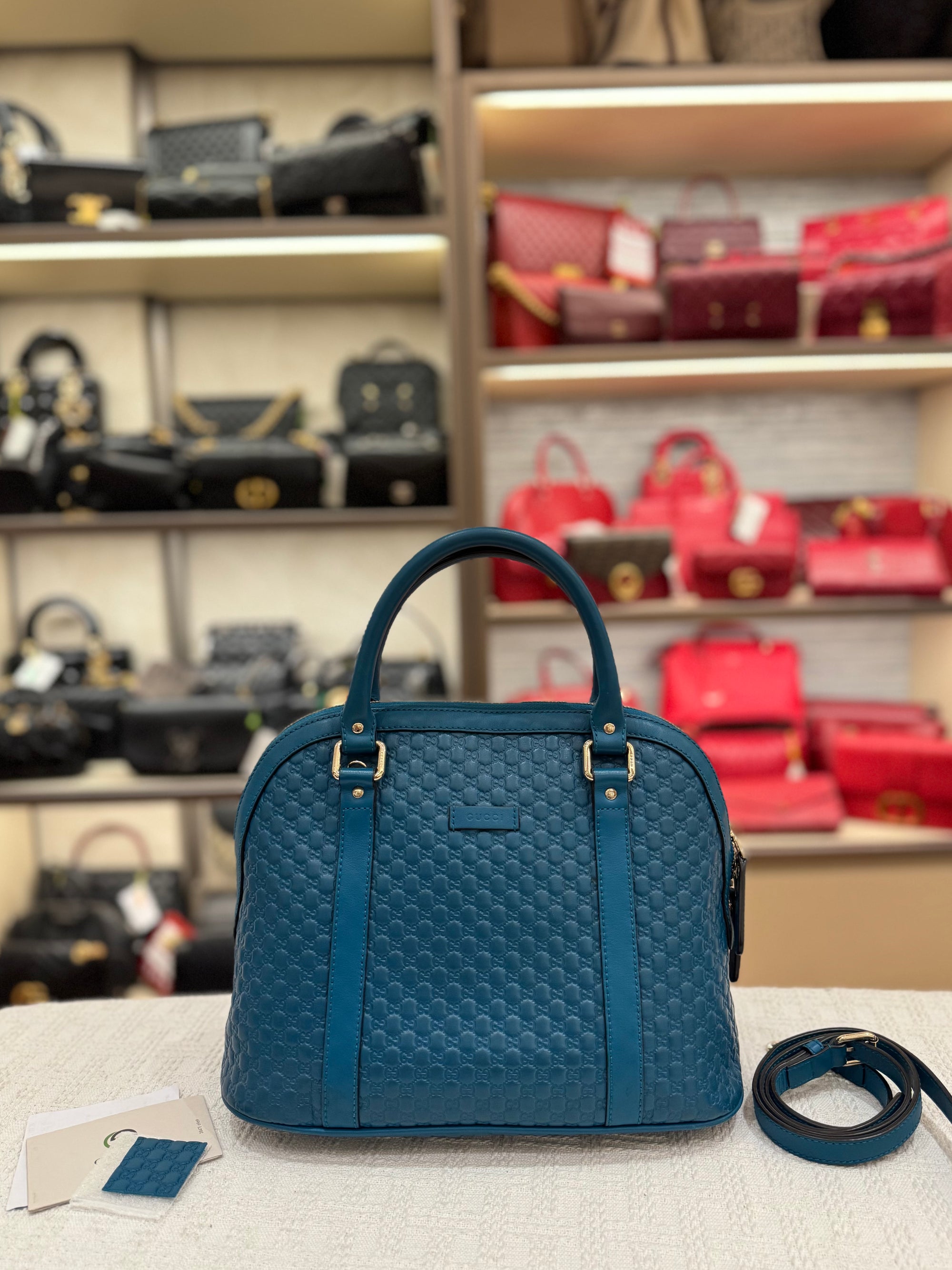 Gucci Dome Medium Turquoise Blue